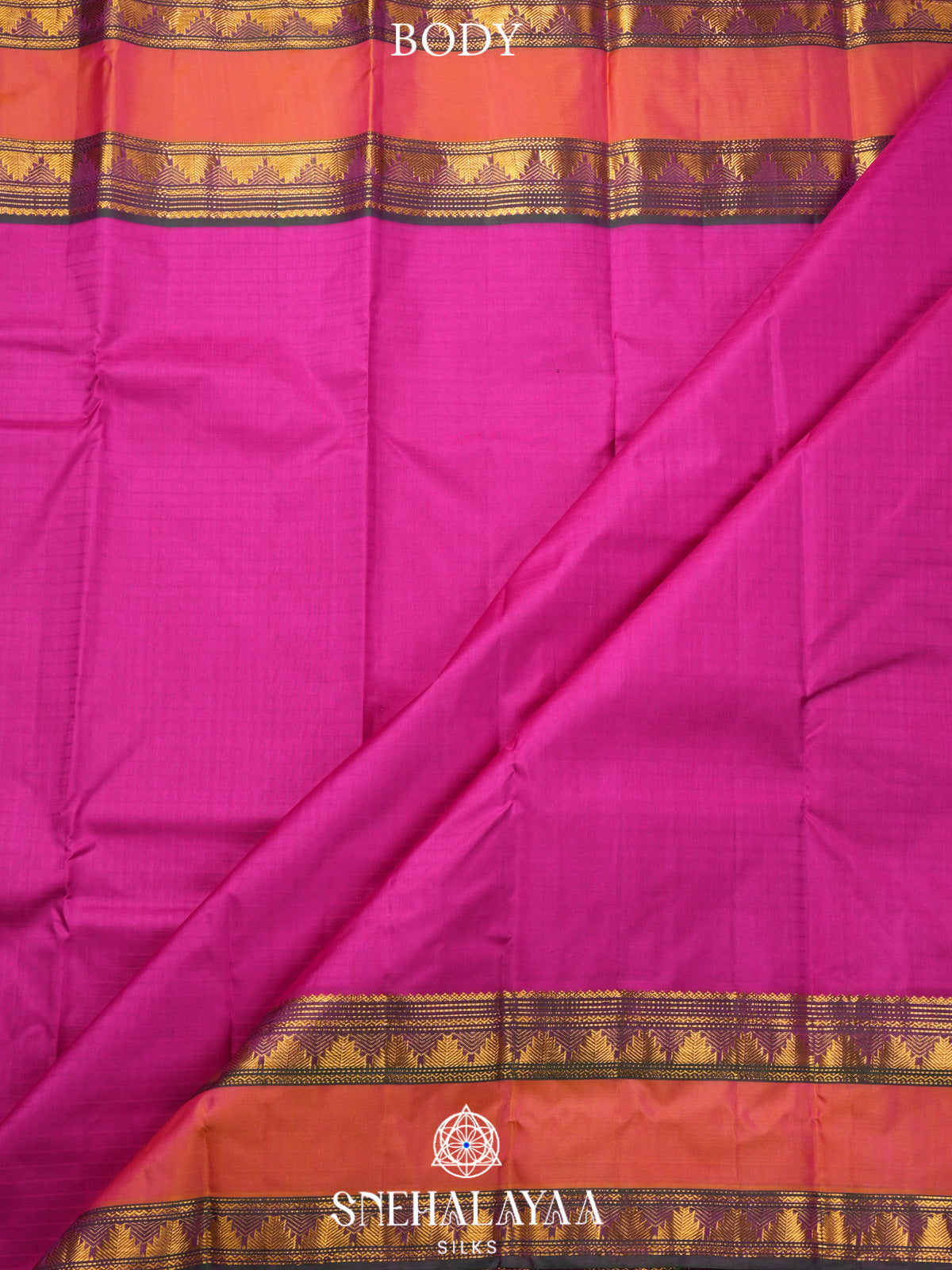 Magenta Pink Kanjivaram Silk Saree