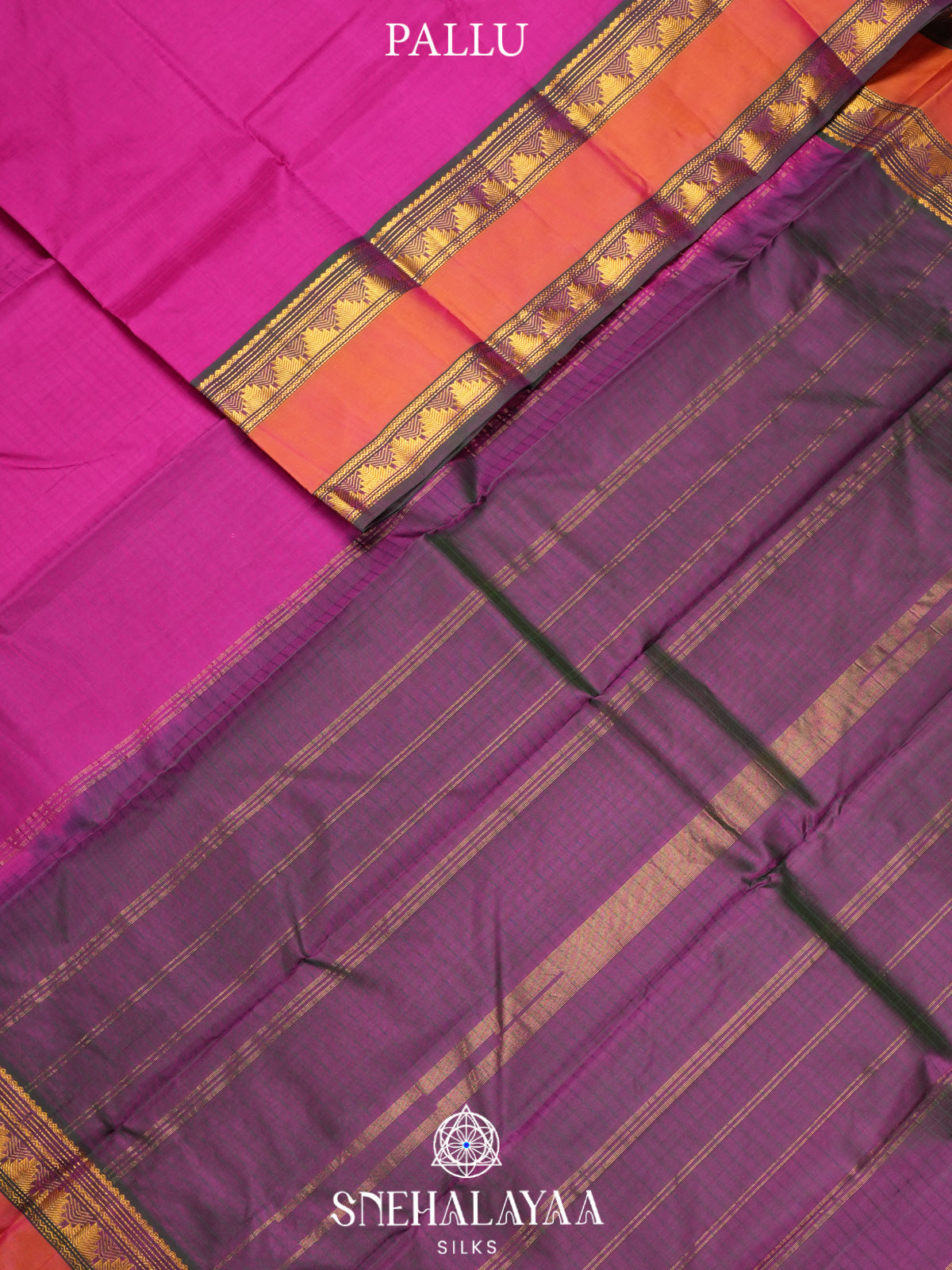 Magenta Pink Kanjivaram Silk Saree
