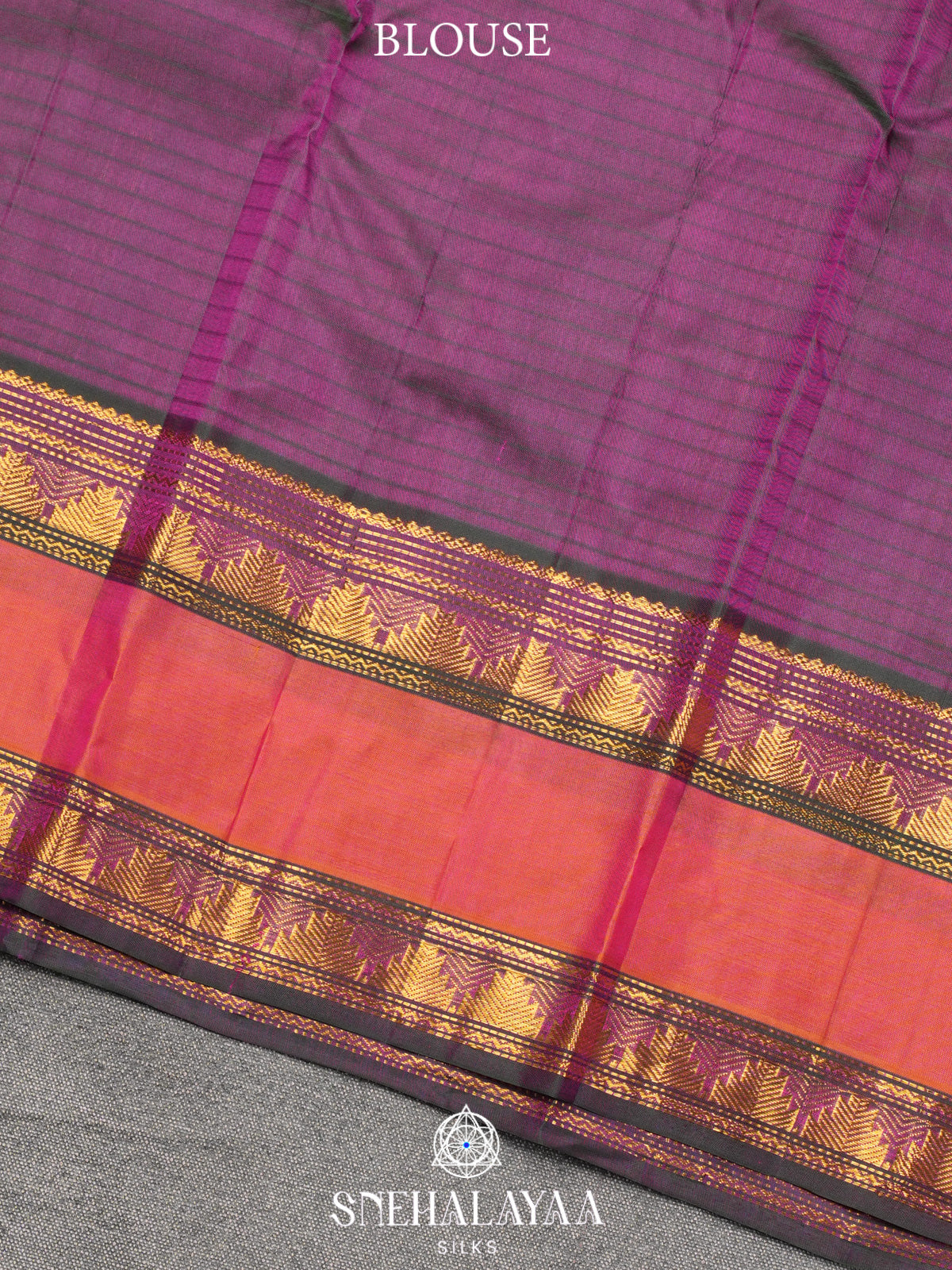 Magenta Pink Kanjivaram Silk Saree