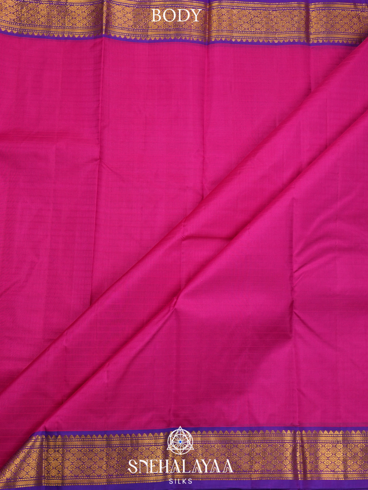 Magenta Pink Kanjivaram Silk Saree