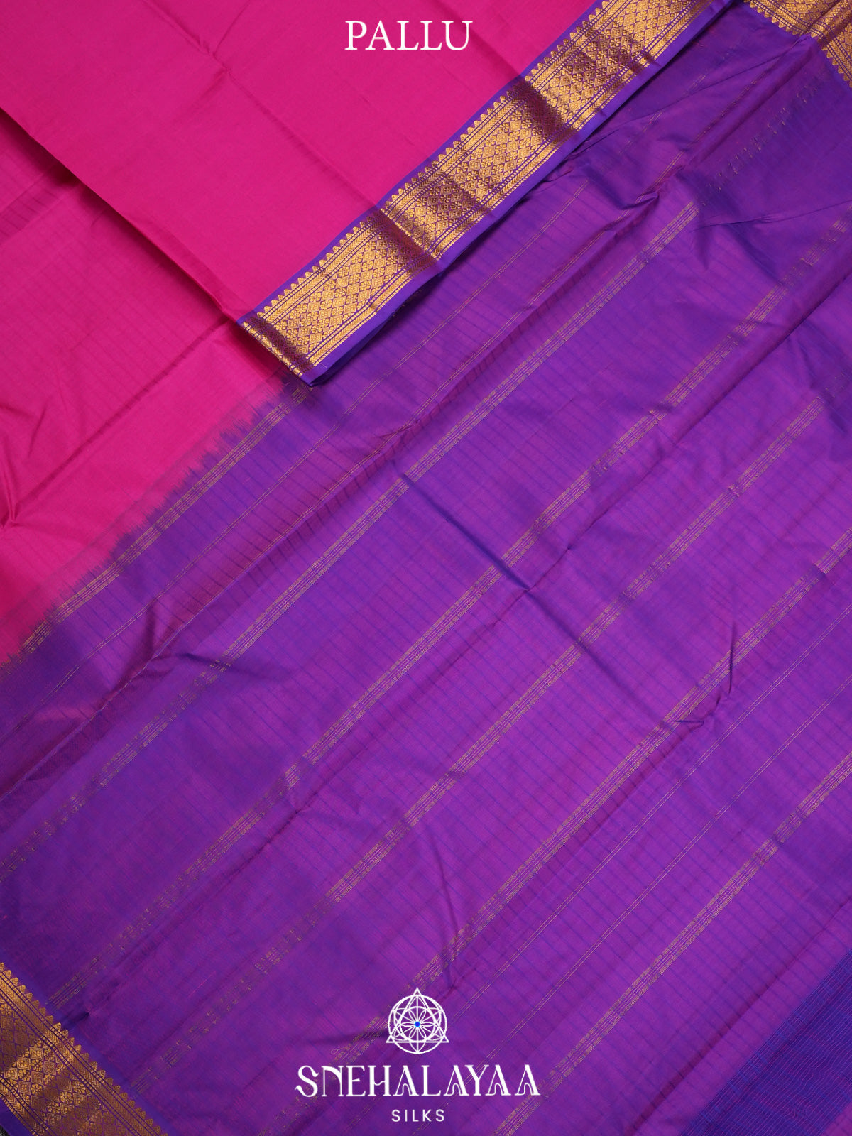 Magenta Pink Kanjivaram Silk Saree