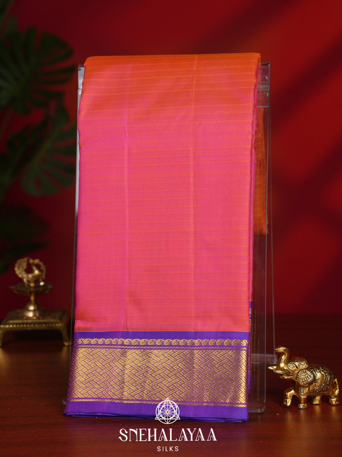 Pink Kanjivaram Silk Saree
