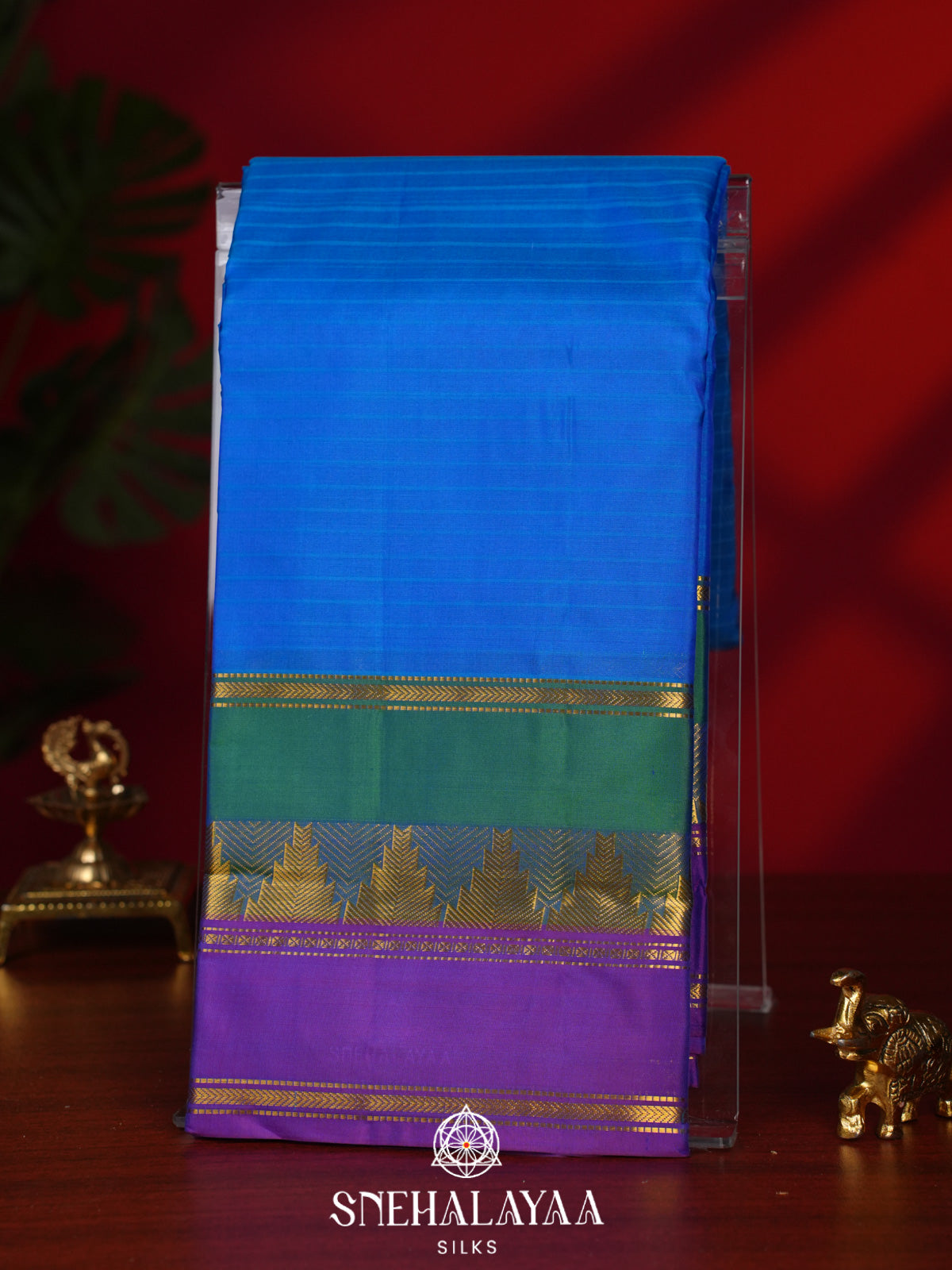 Royal Blue Kanjivaram Silk Saree