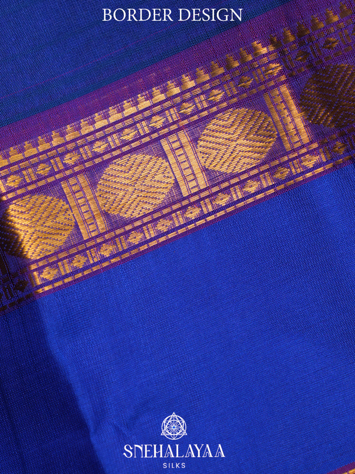 Navy Blue Kanjivaram Silk Saree