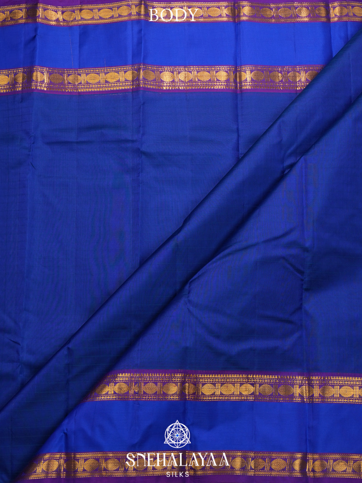 Navy Blue Kanjivaram Silk Saree