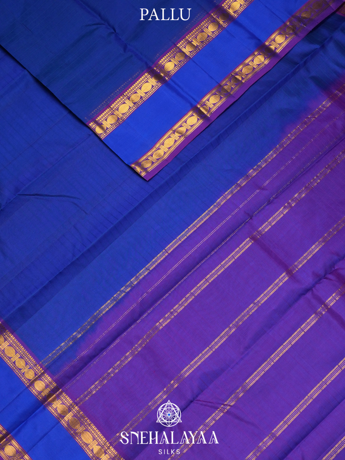 Navy Blue Kanjivaram Silk Saree