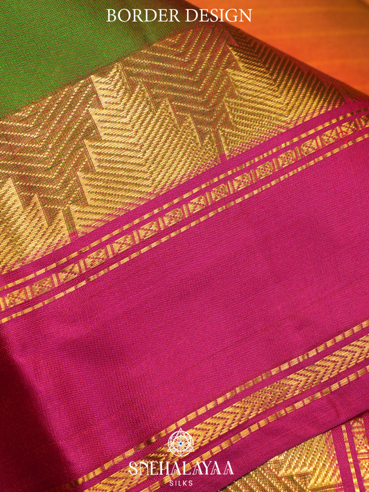 Orange Kanjivaram Silk Saree