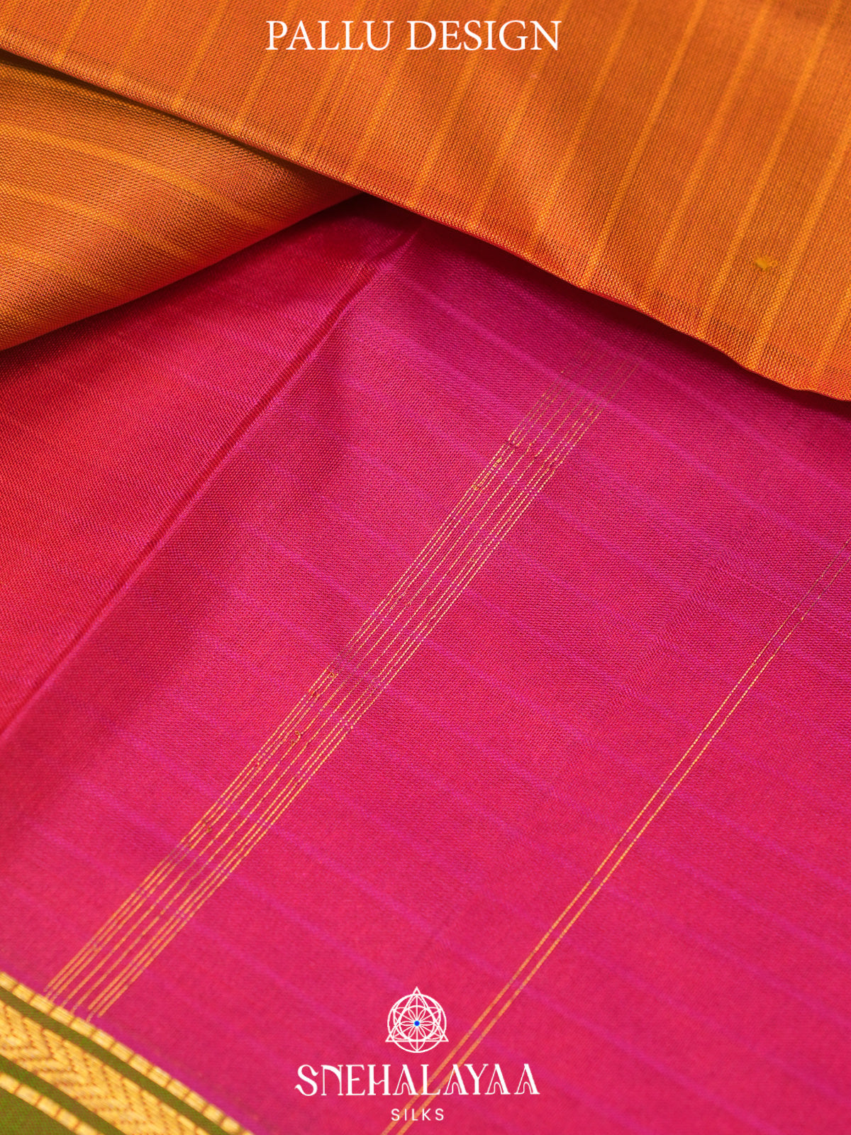 Orange Kanjivaram Silk Saree