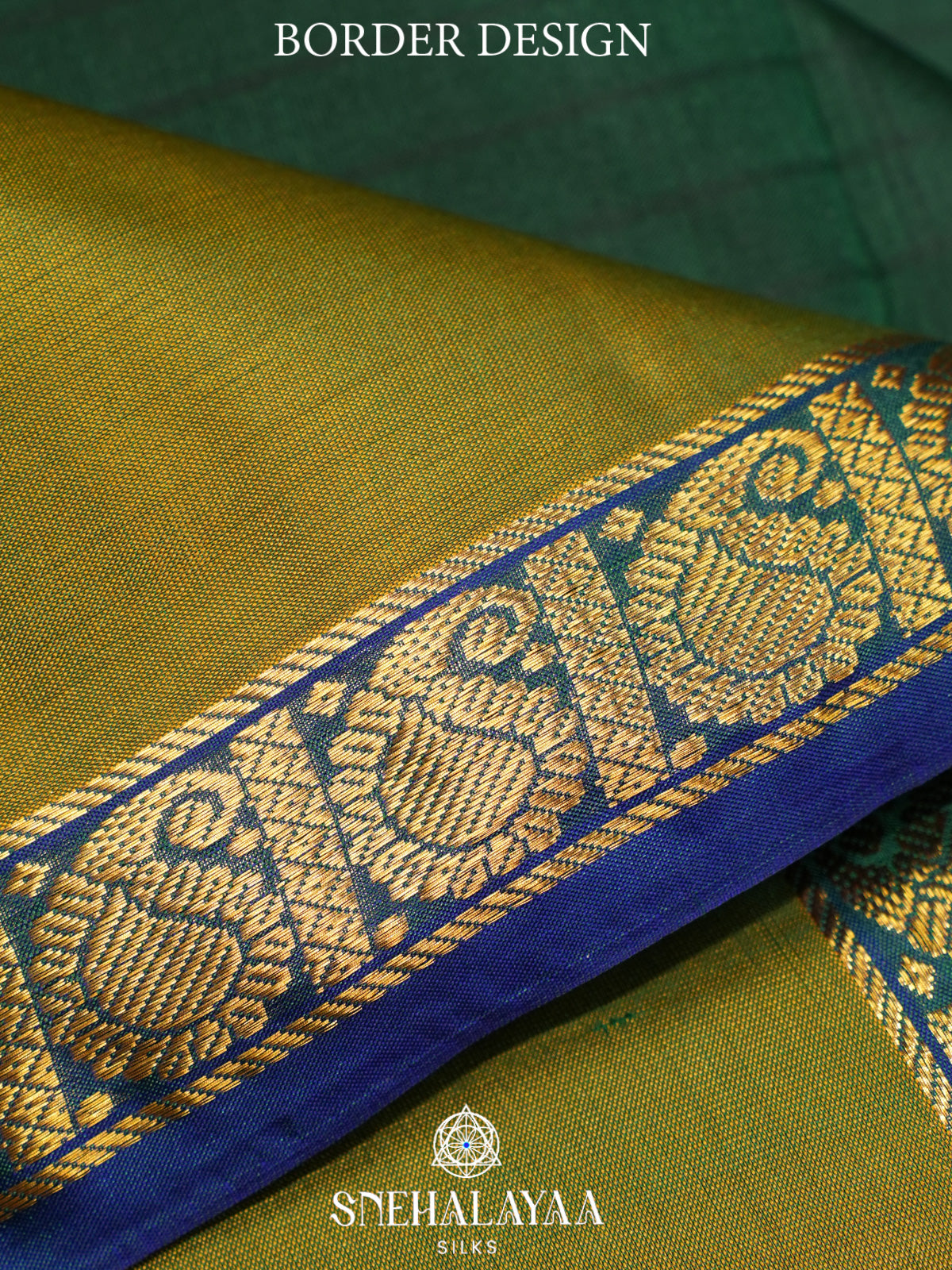 Forest Green Kanjivaram Silk Saree