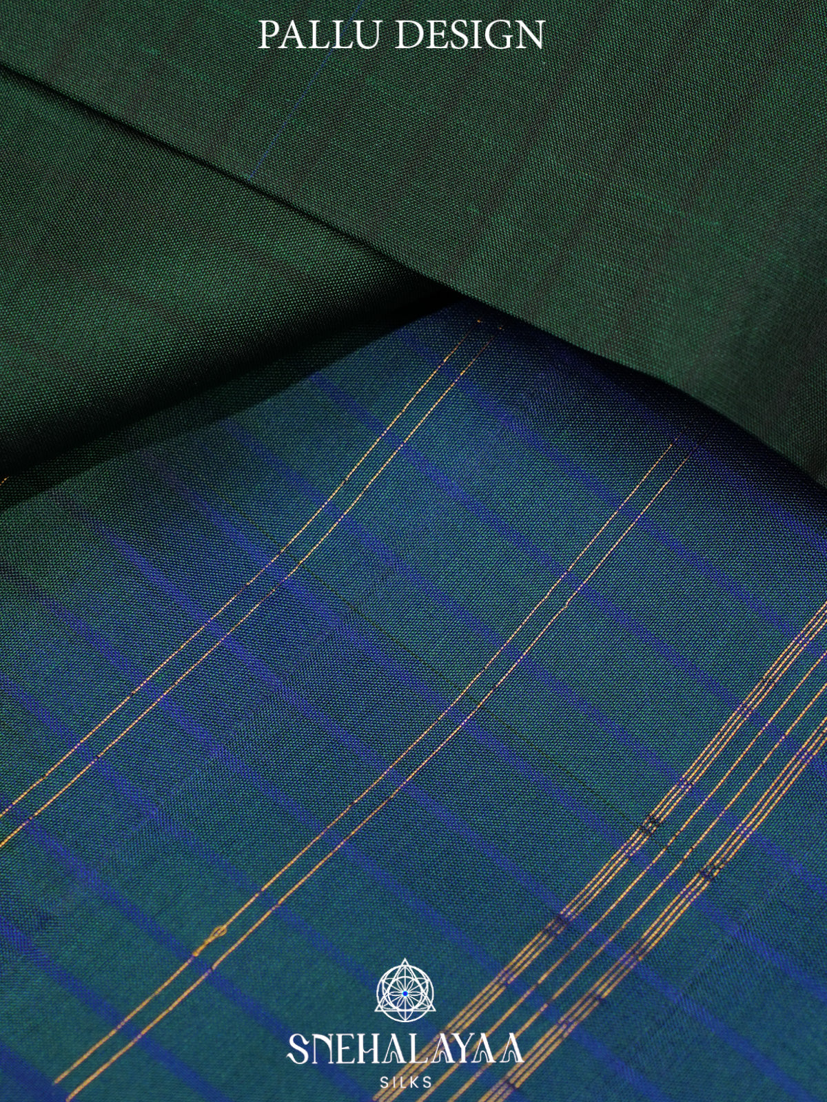 Forest Green Kanjivaram Silk Saree