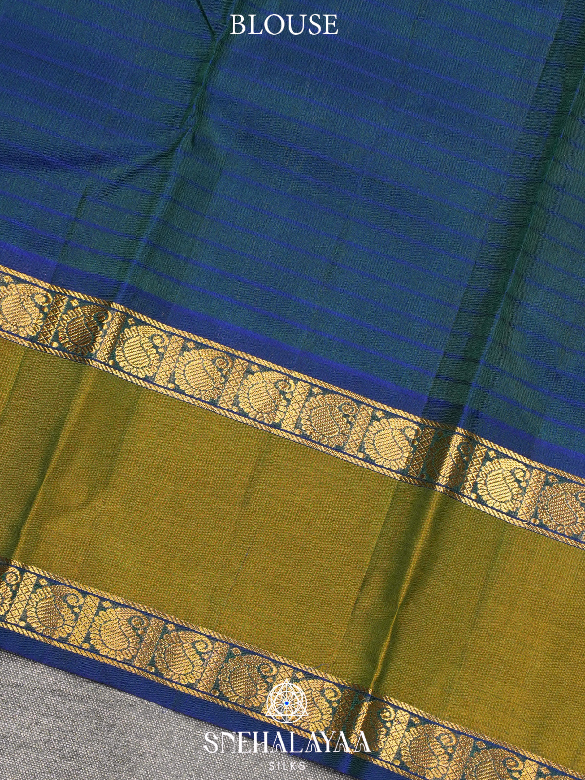 Forest Green Kanjivaram Silk Saree
