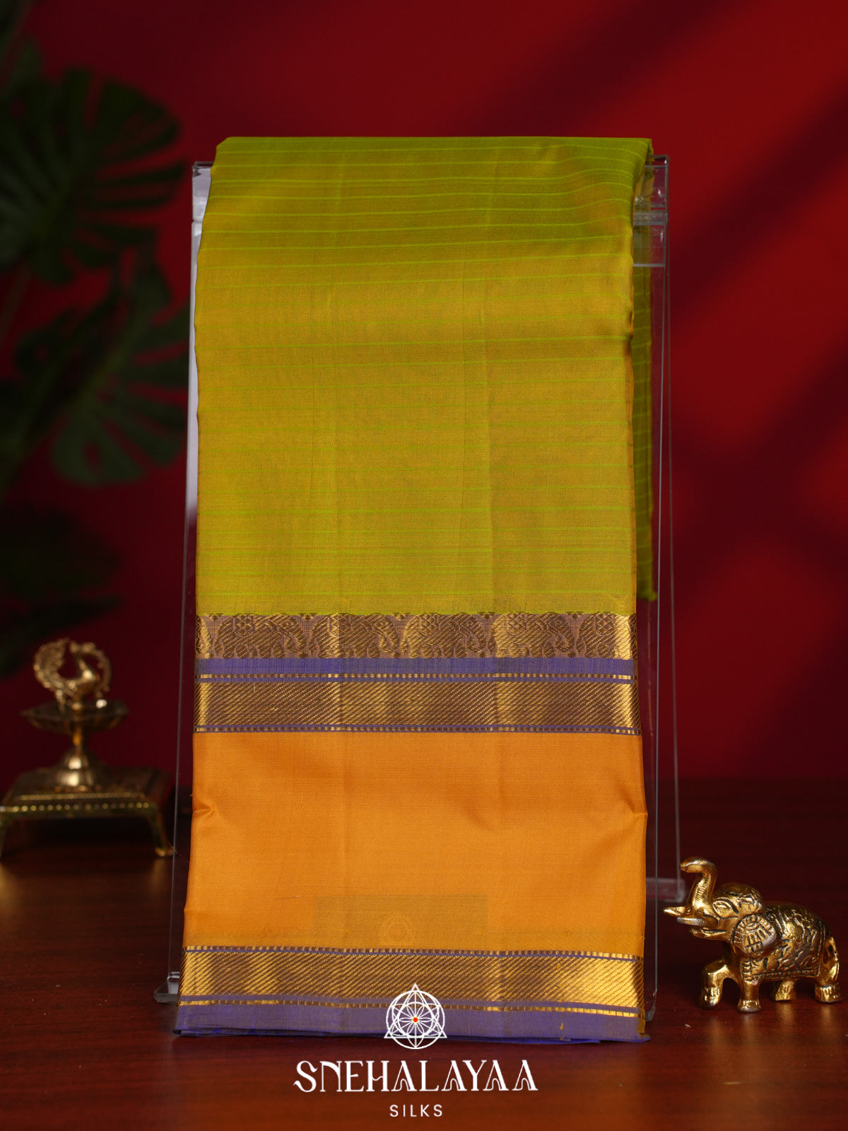 Yellow Kanjivaram Silk Saree