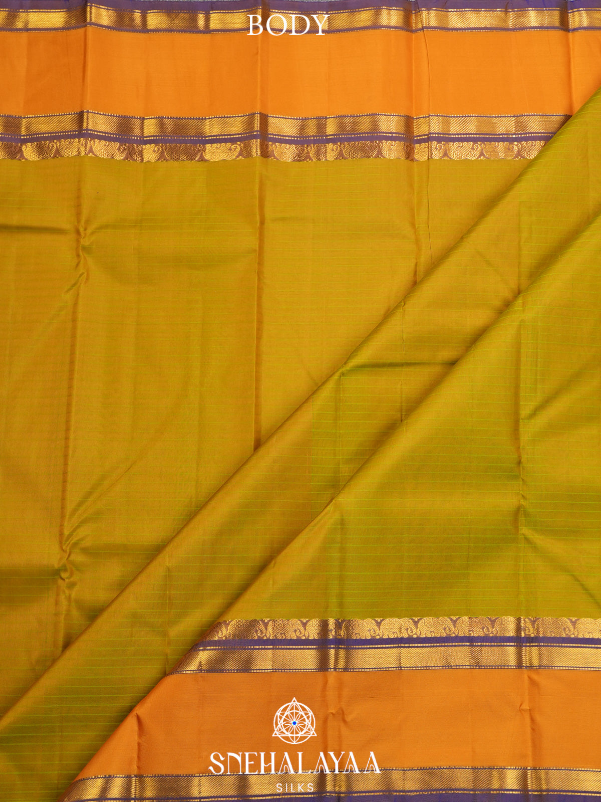 Yellow Kanjivaram Silk Saree