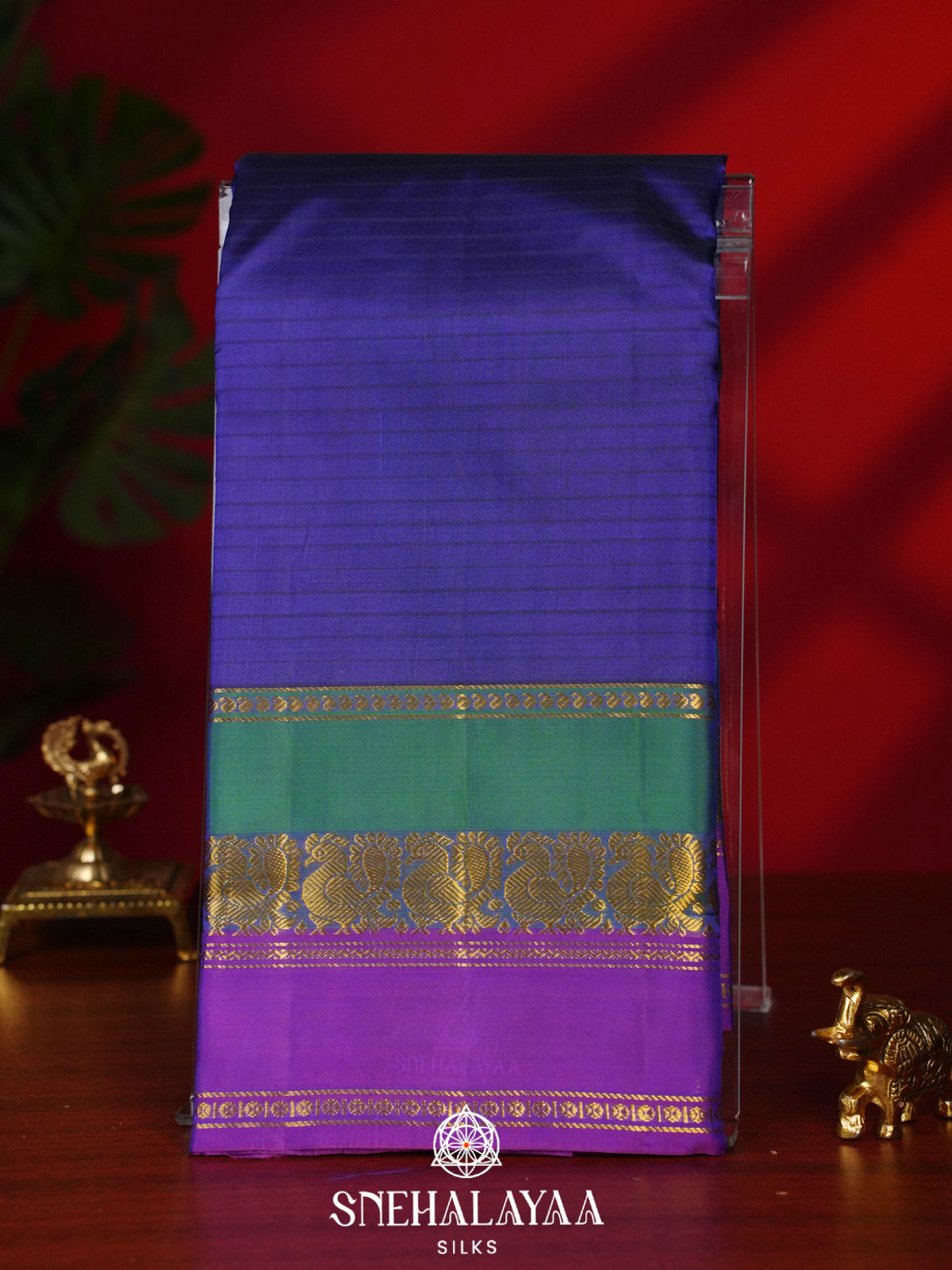 Purple Kanjivaram Silk Saree