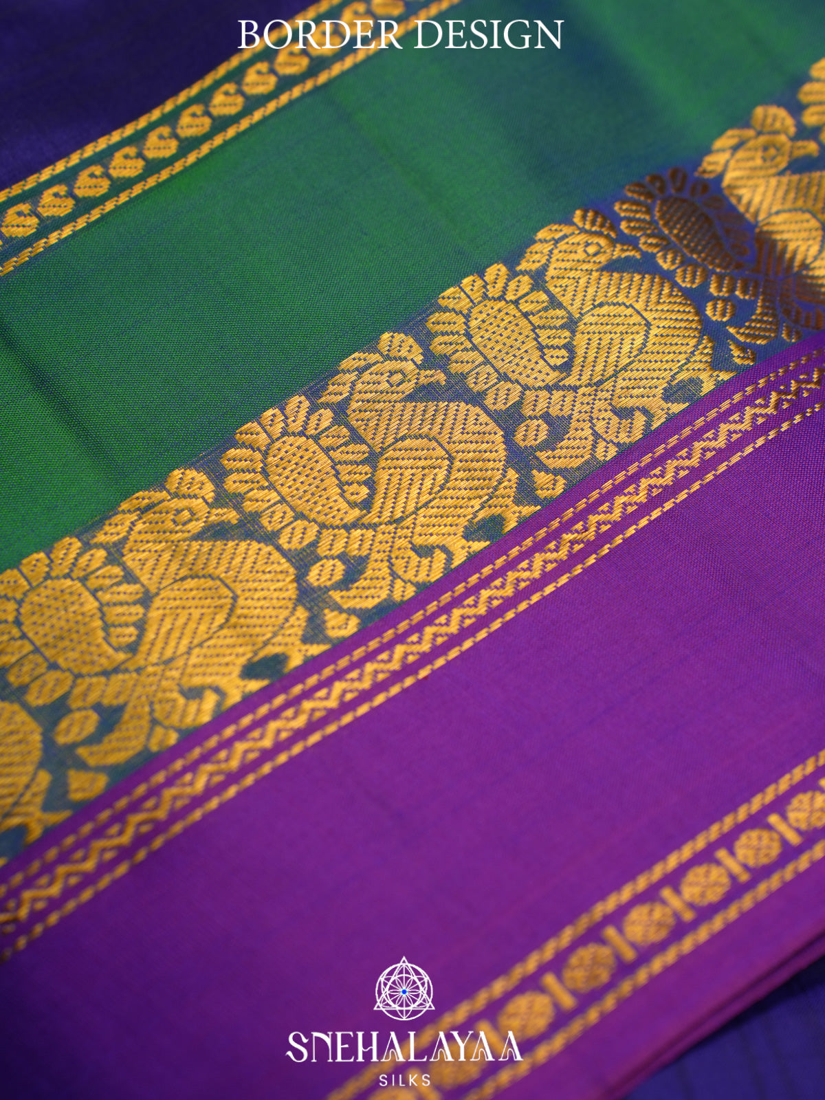 Purple Kanjivaram Silk Saree