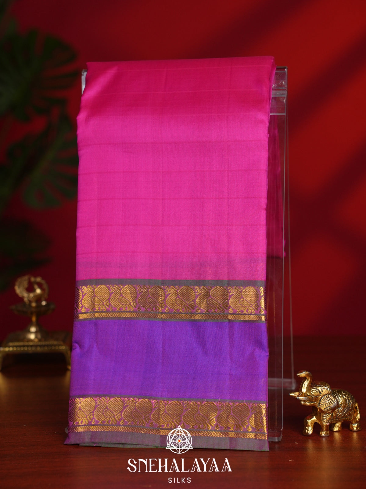Pink Kanjivaram Silk Saree