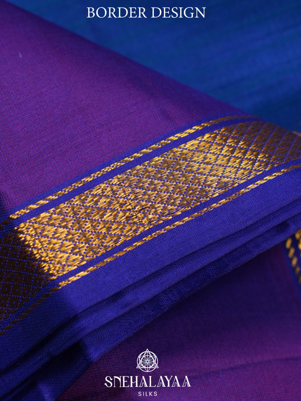 Navy Blue Kanjivaram Silk Saree