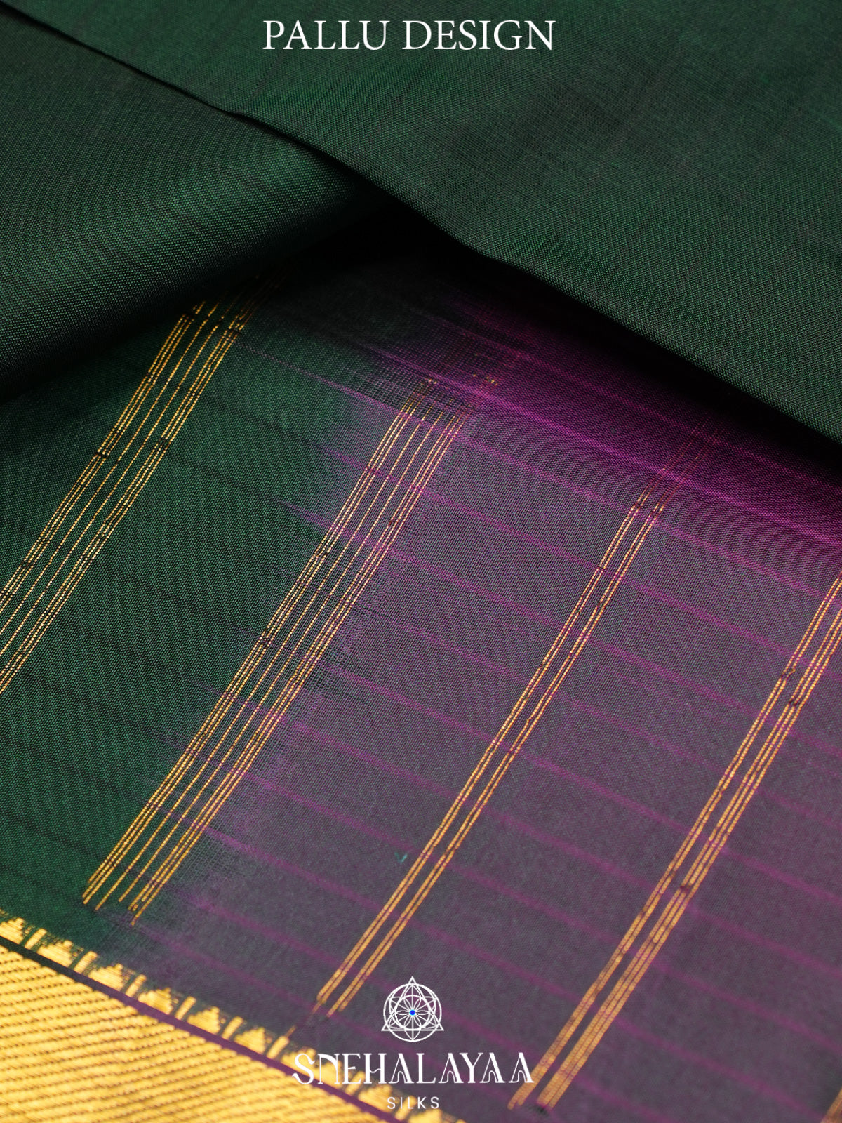 Forest Green Kanjivaram Silk Saree