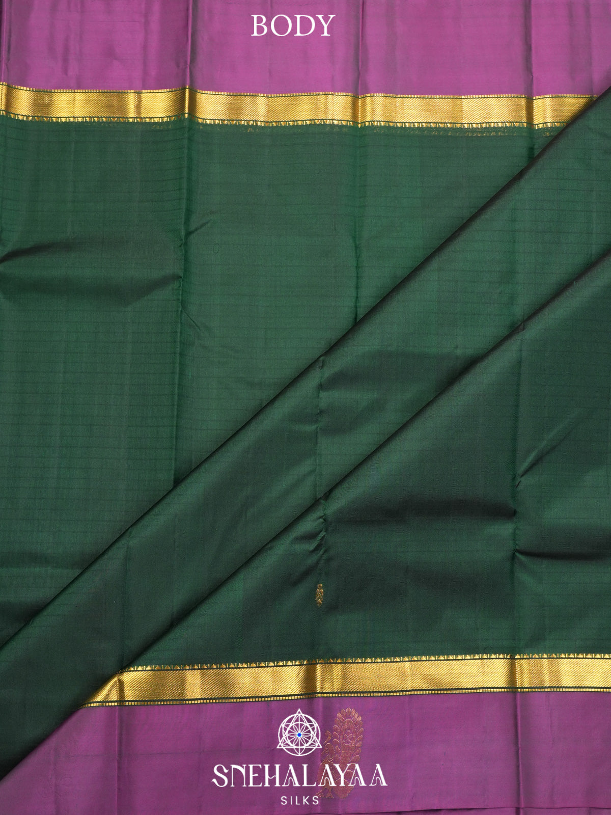 Forest Green Kanjivaram Silk Saree