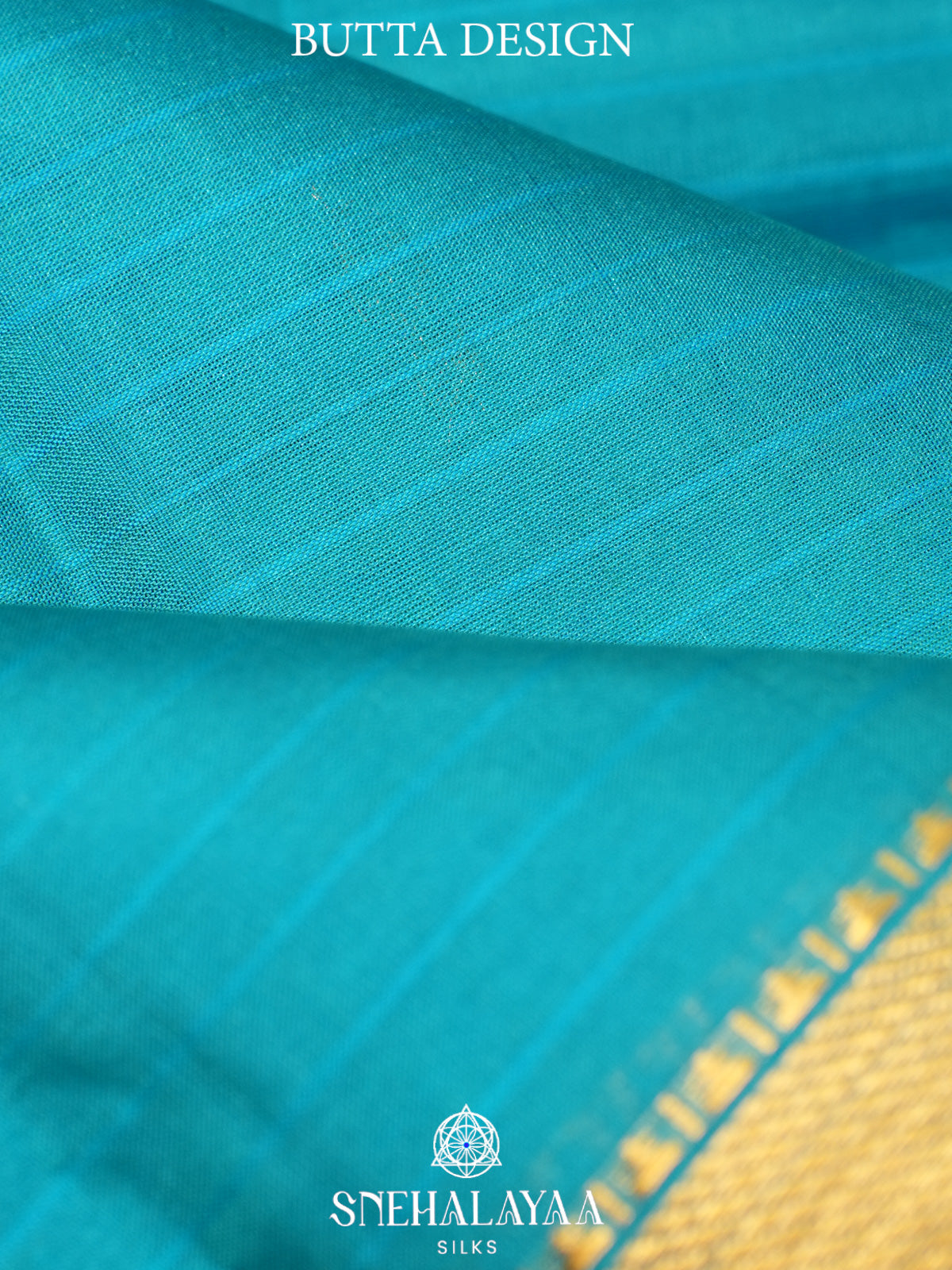 Aqua Blue Kanjivaram Silk Saree