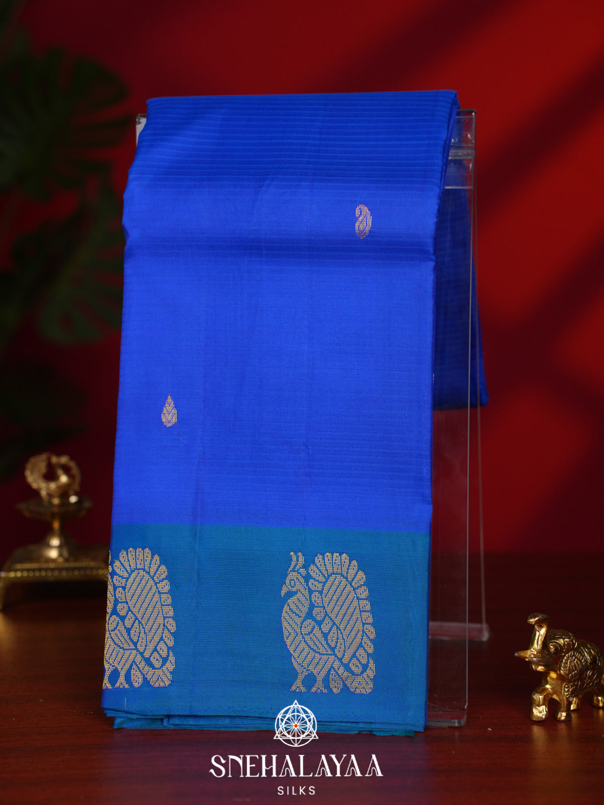 Royal Blue Kanjivaram Silk Saree