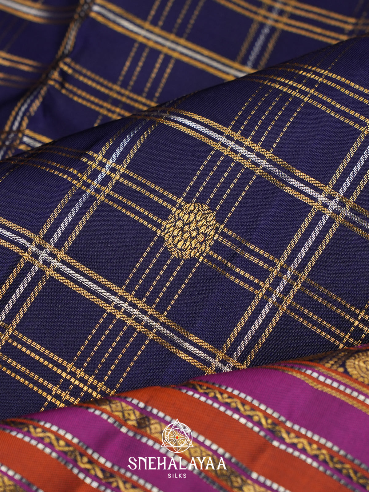 Purple Kanjivaram Silk Saree