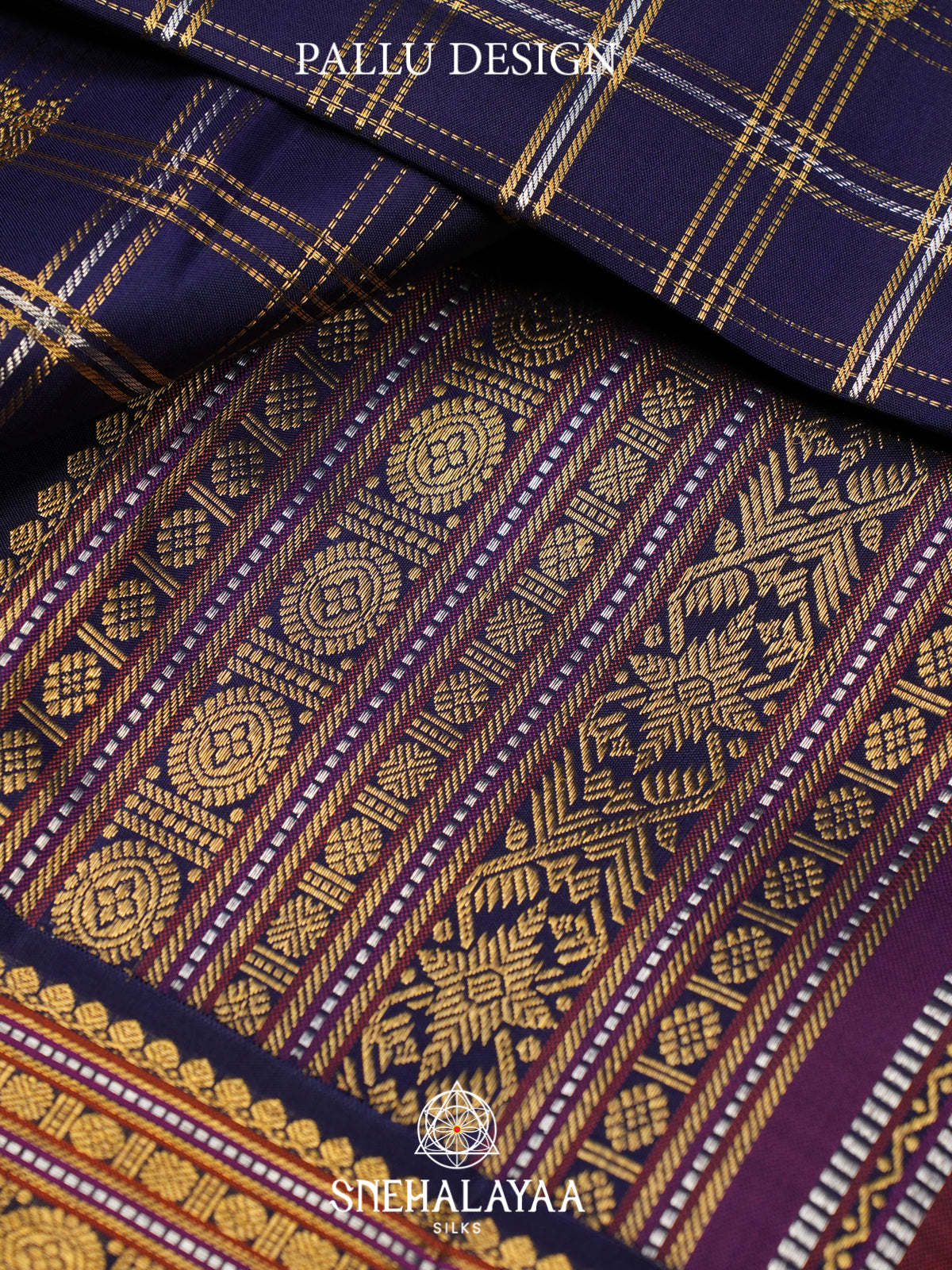 Purple Kanjivaram Silk Saree