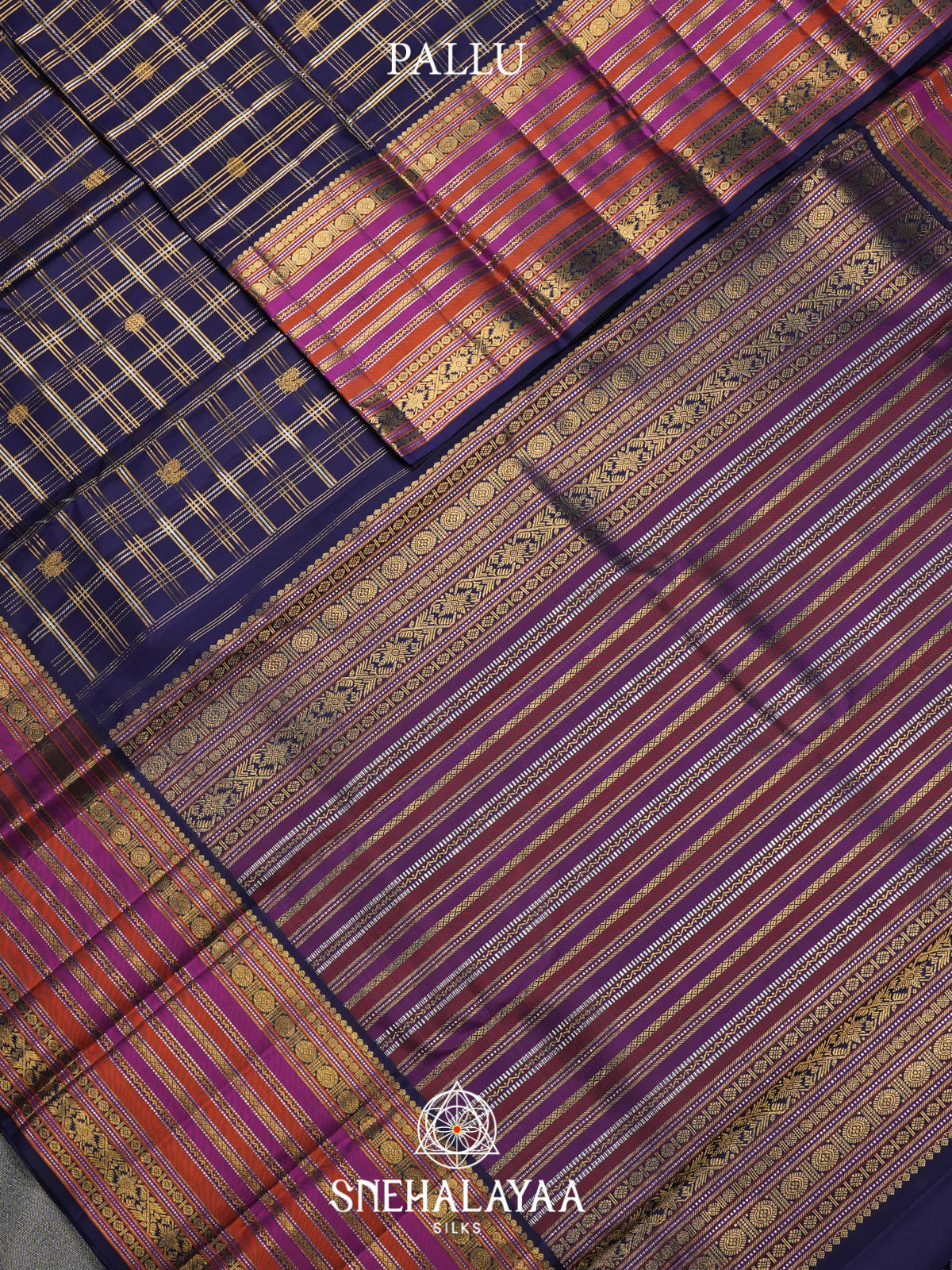 Purple Kanjivaram Silk Saree