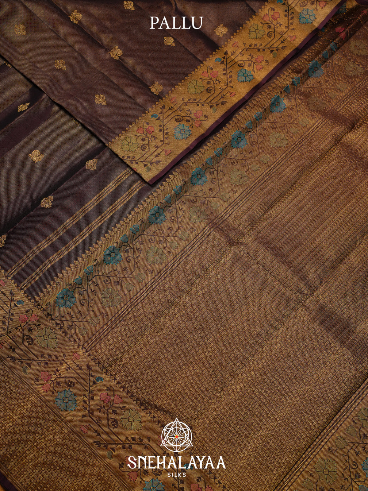 Coffee Brown Kanjivaram Silk Saree