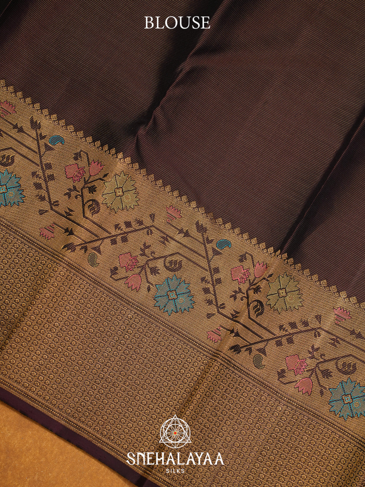 Coffee Brown Kanjivaram Silk Saree