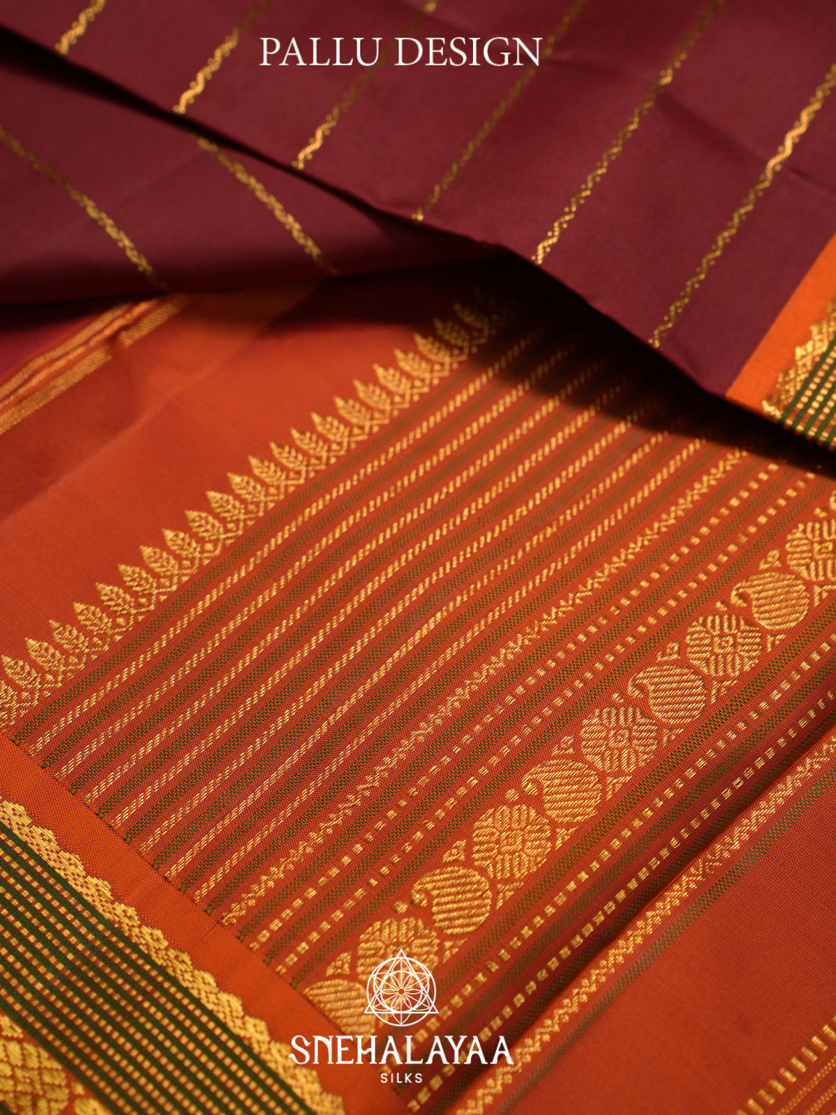 Maroon Kanjivaram Silk Saree