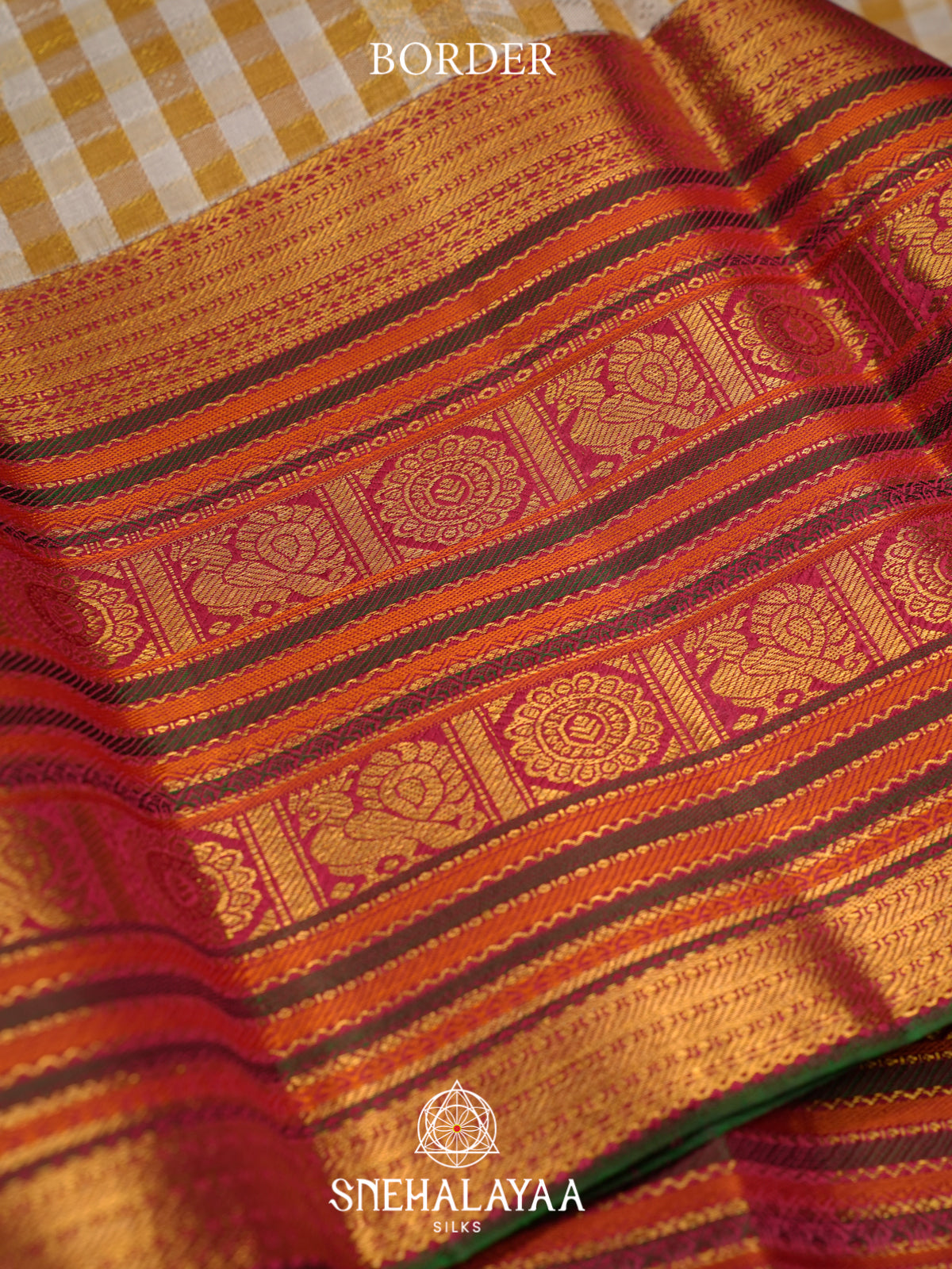 Yellow Kanjivaram Silk Saree