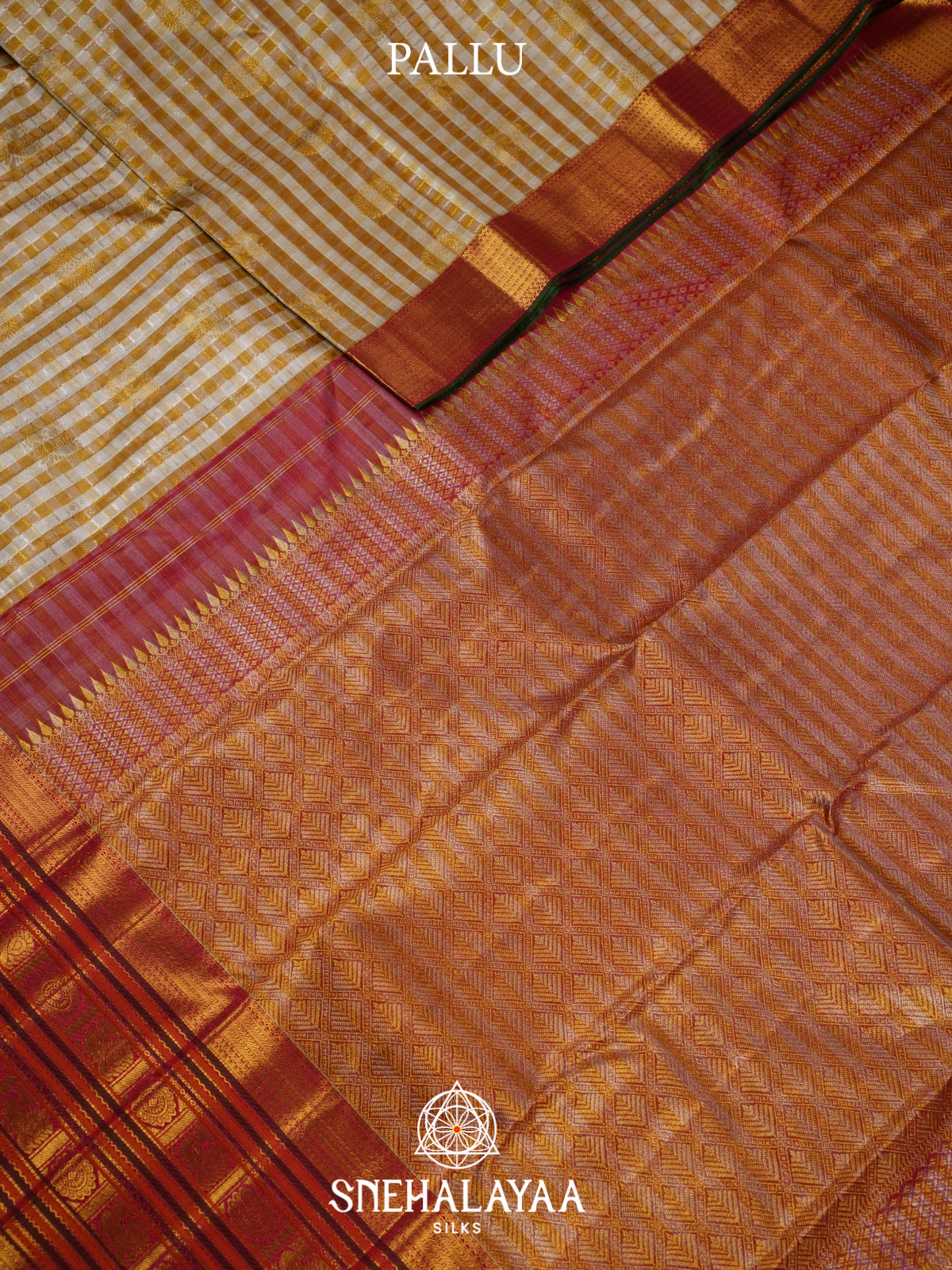 Yellow Kanjivaram Silk Saree
