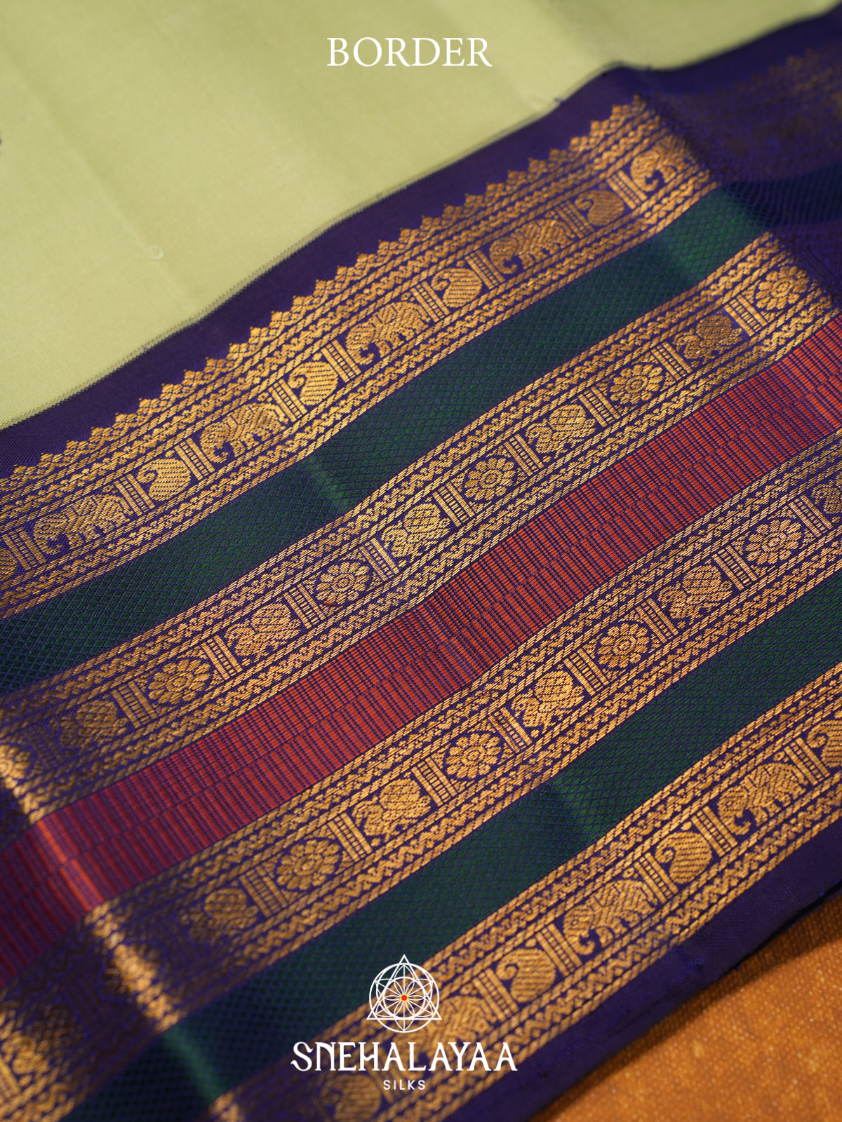 Pista Green Kanjivaram Silk Saree