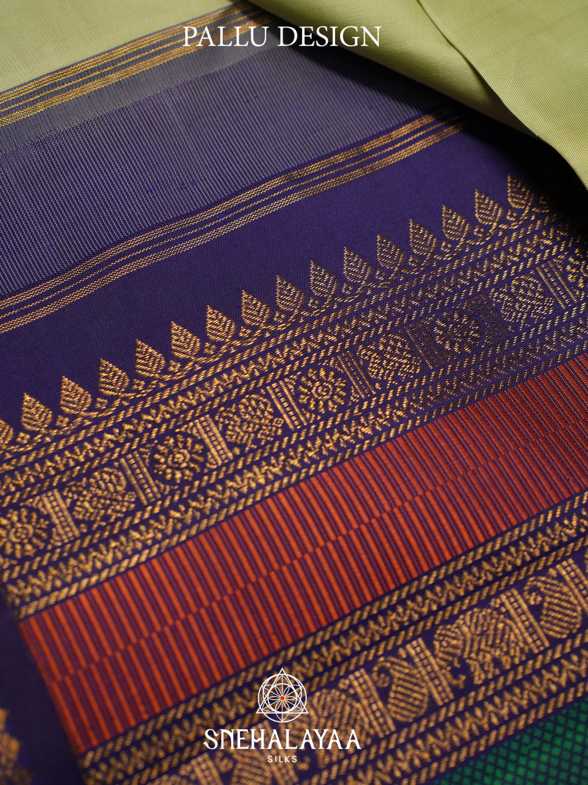 Pista Green Kanjivaram Silk Saree