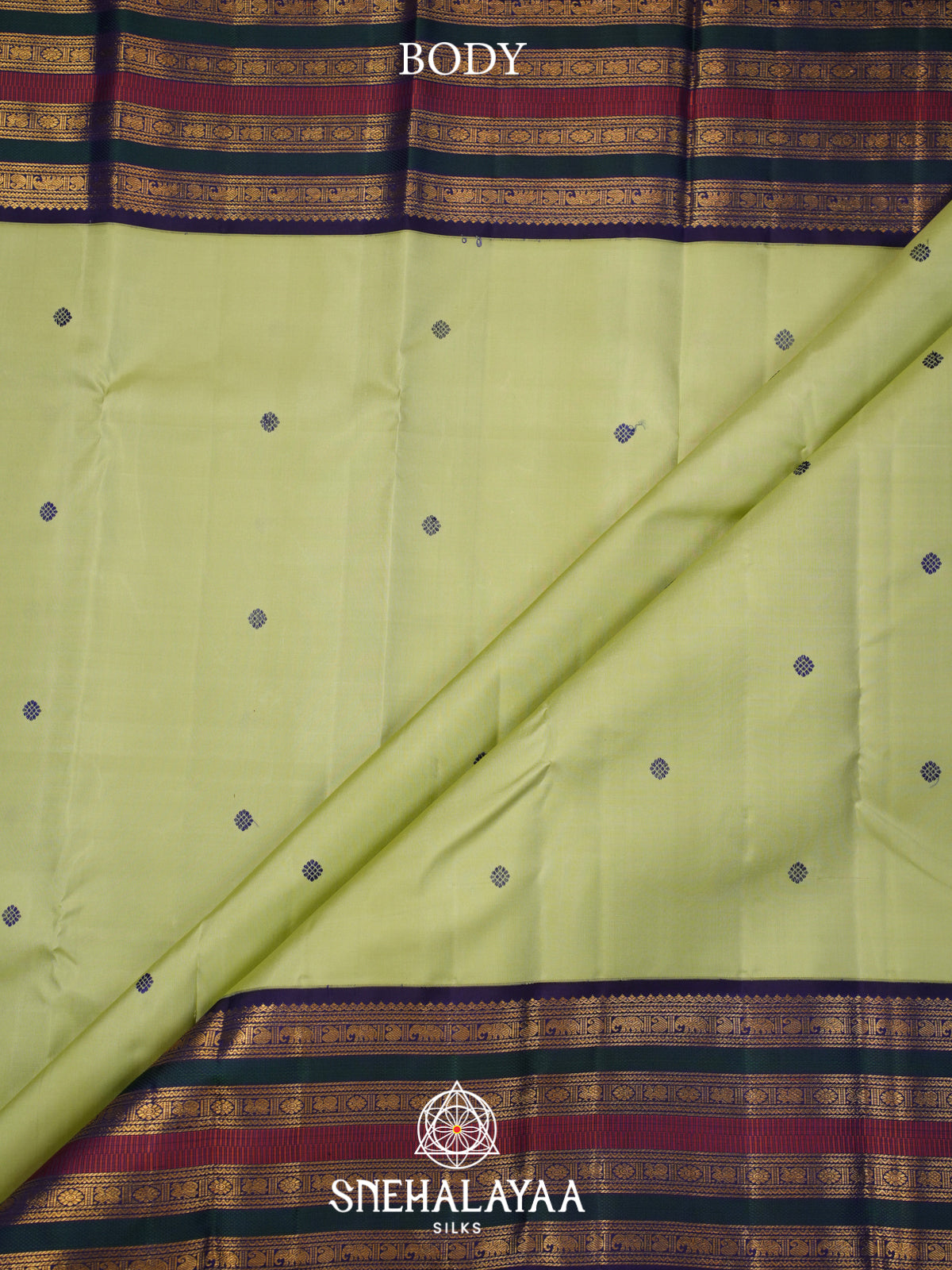 Pista Green Kanjivaram Silk Saree