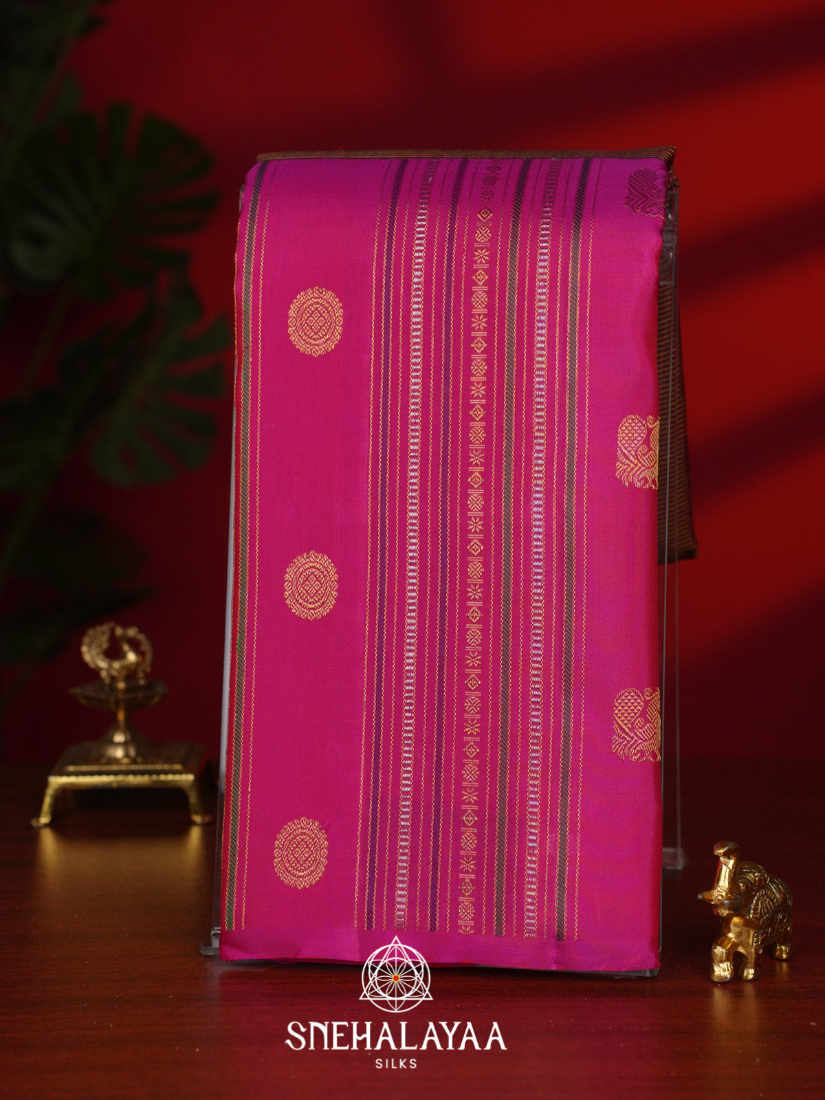 Maroon Kanjivaram Silk Saree