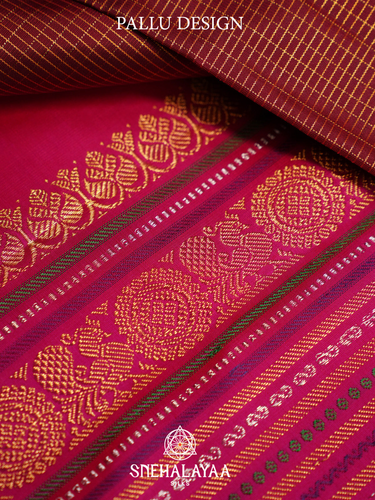 Maroon Kanjivaram Silk Saree