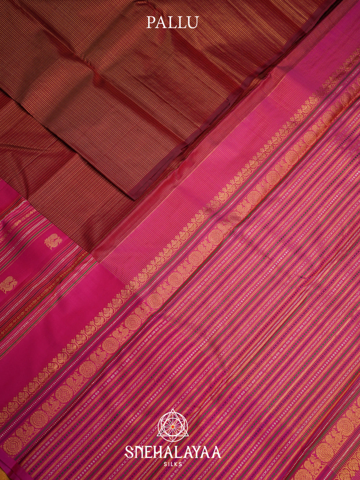Maroon Kanjivaram Silk Saree