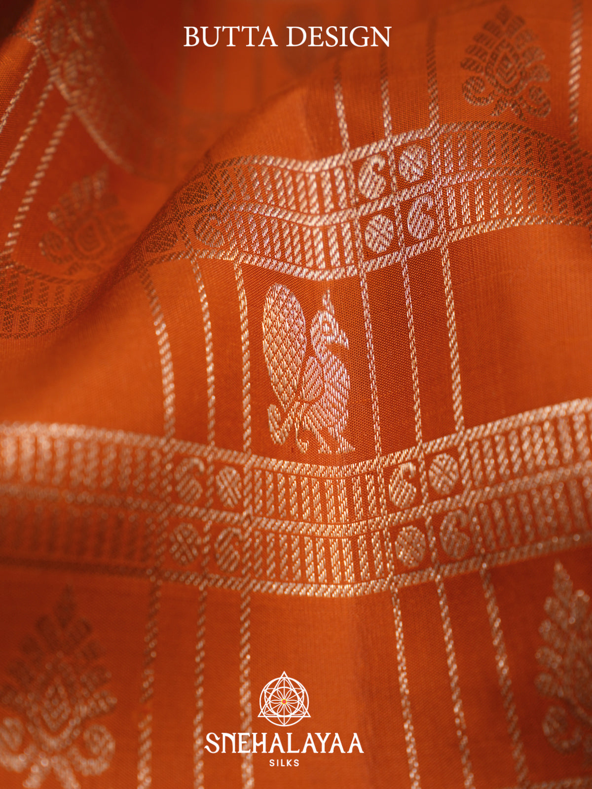 Orange Kanjivaram Silk Saree