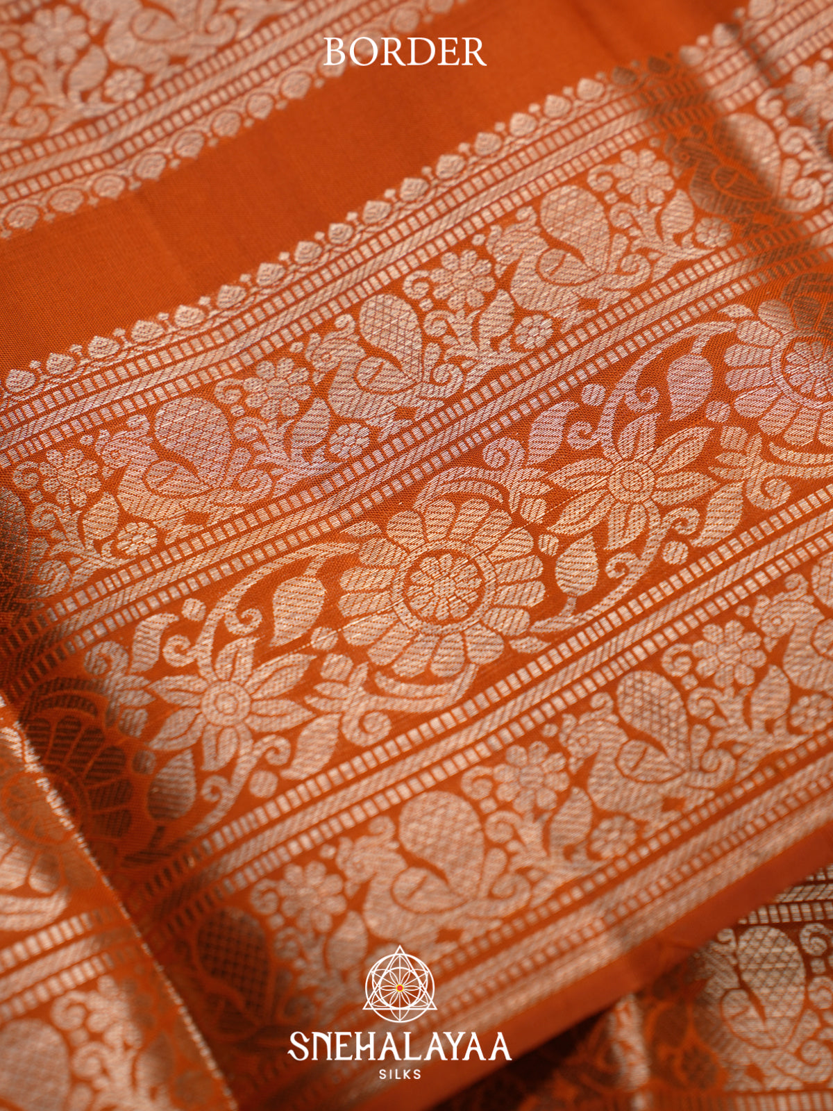Orange Kanjivaram Silk Saree