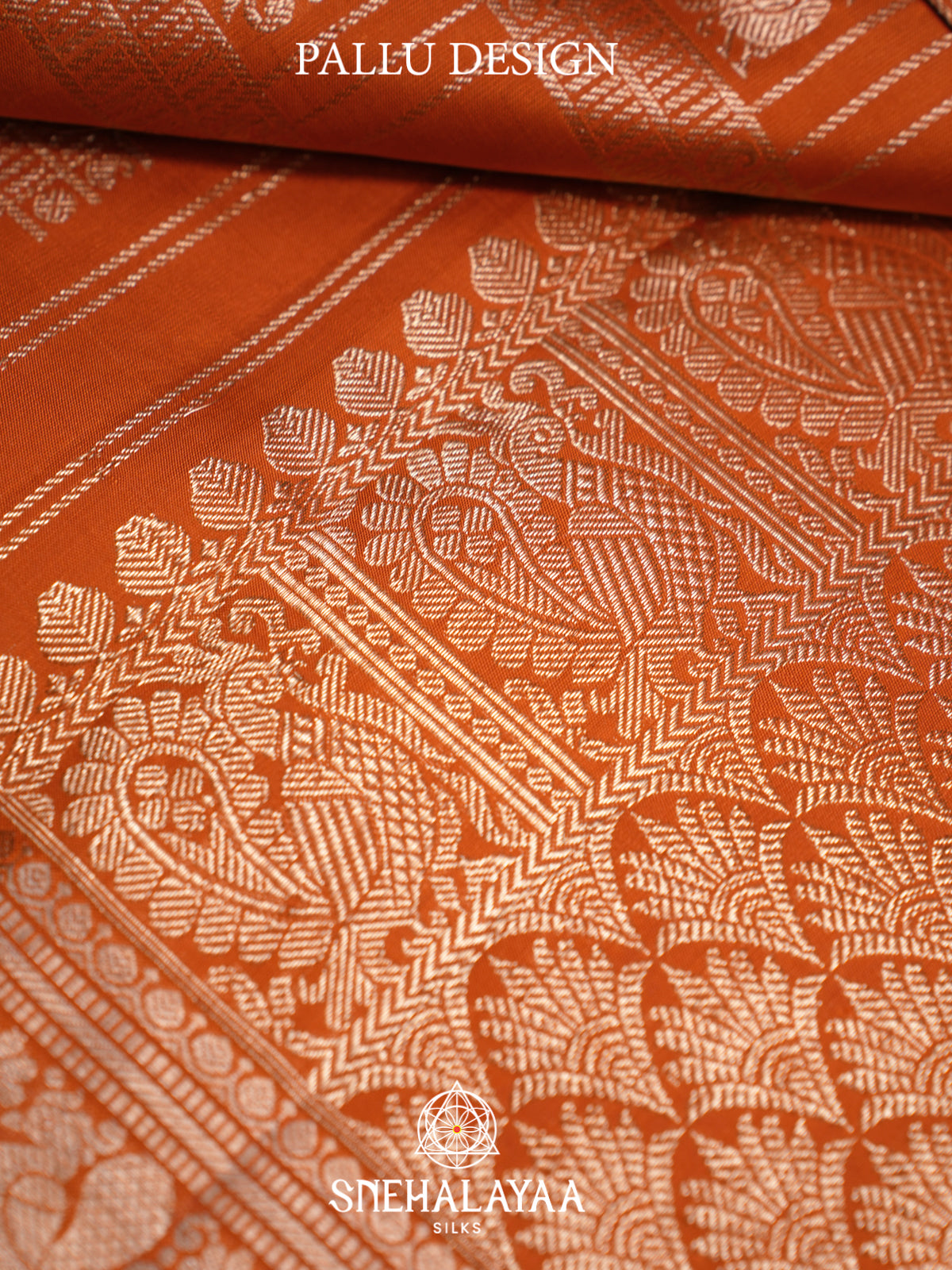 Orange Kanjivaram Silk Saree