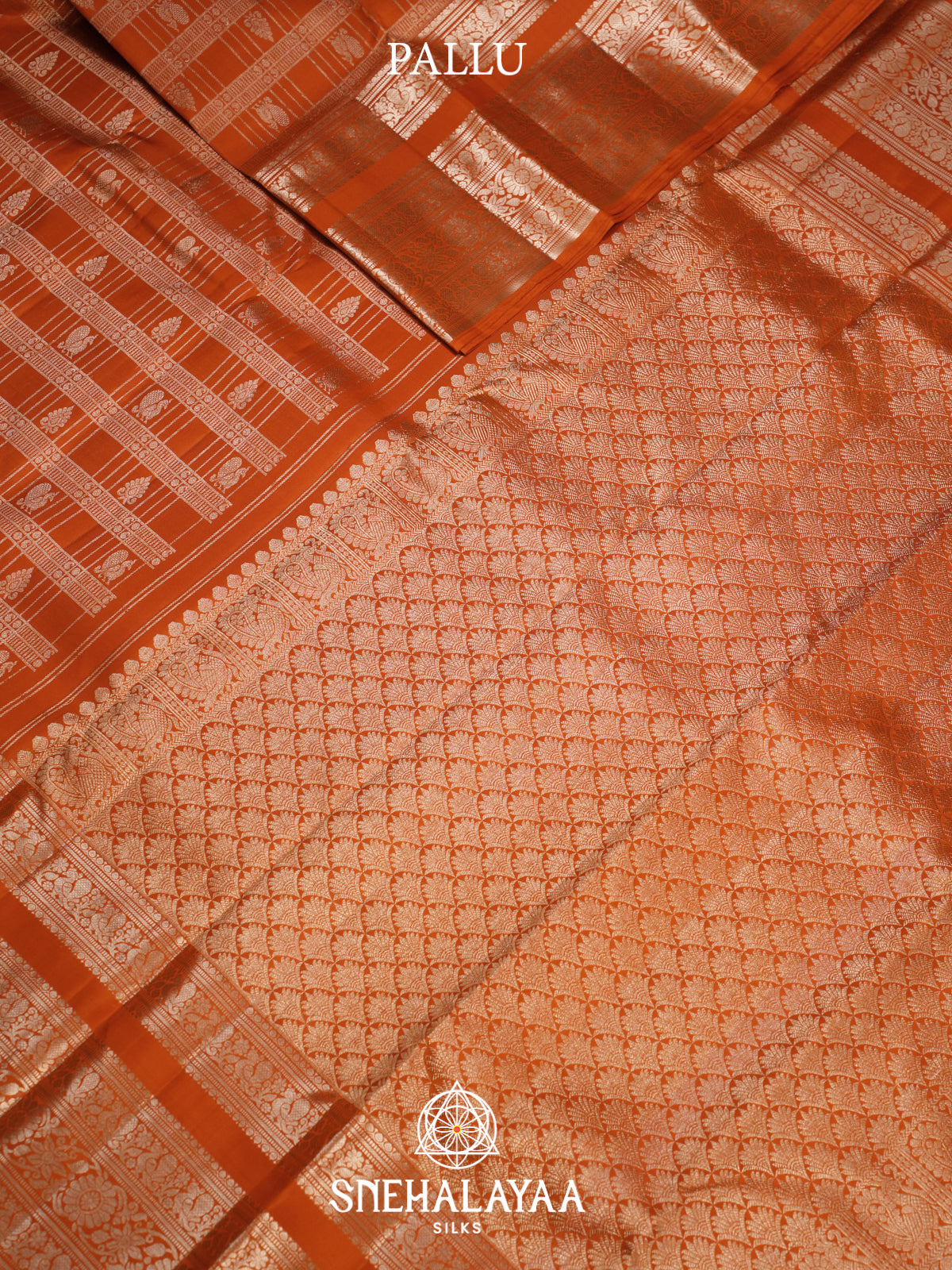 Orange Kanjivaram Silk Saree