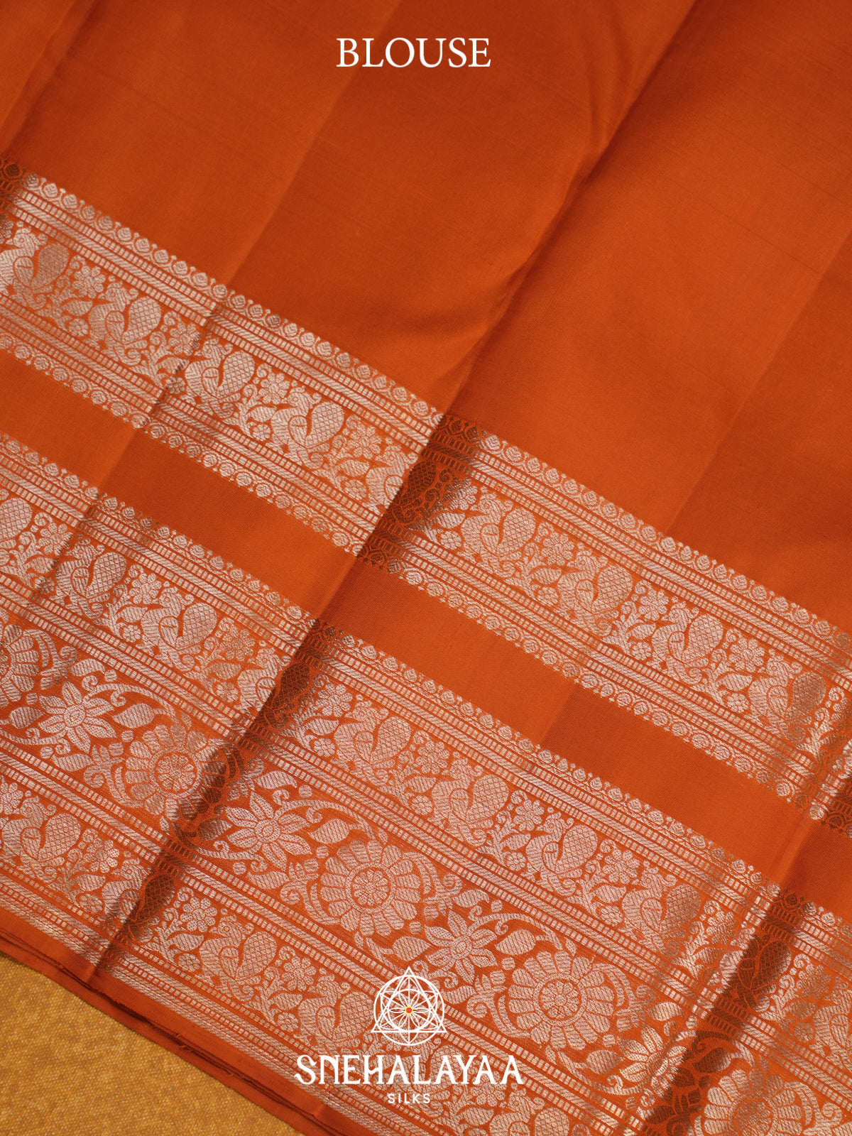 Orange Kanjivaram Silk Saree