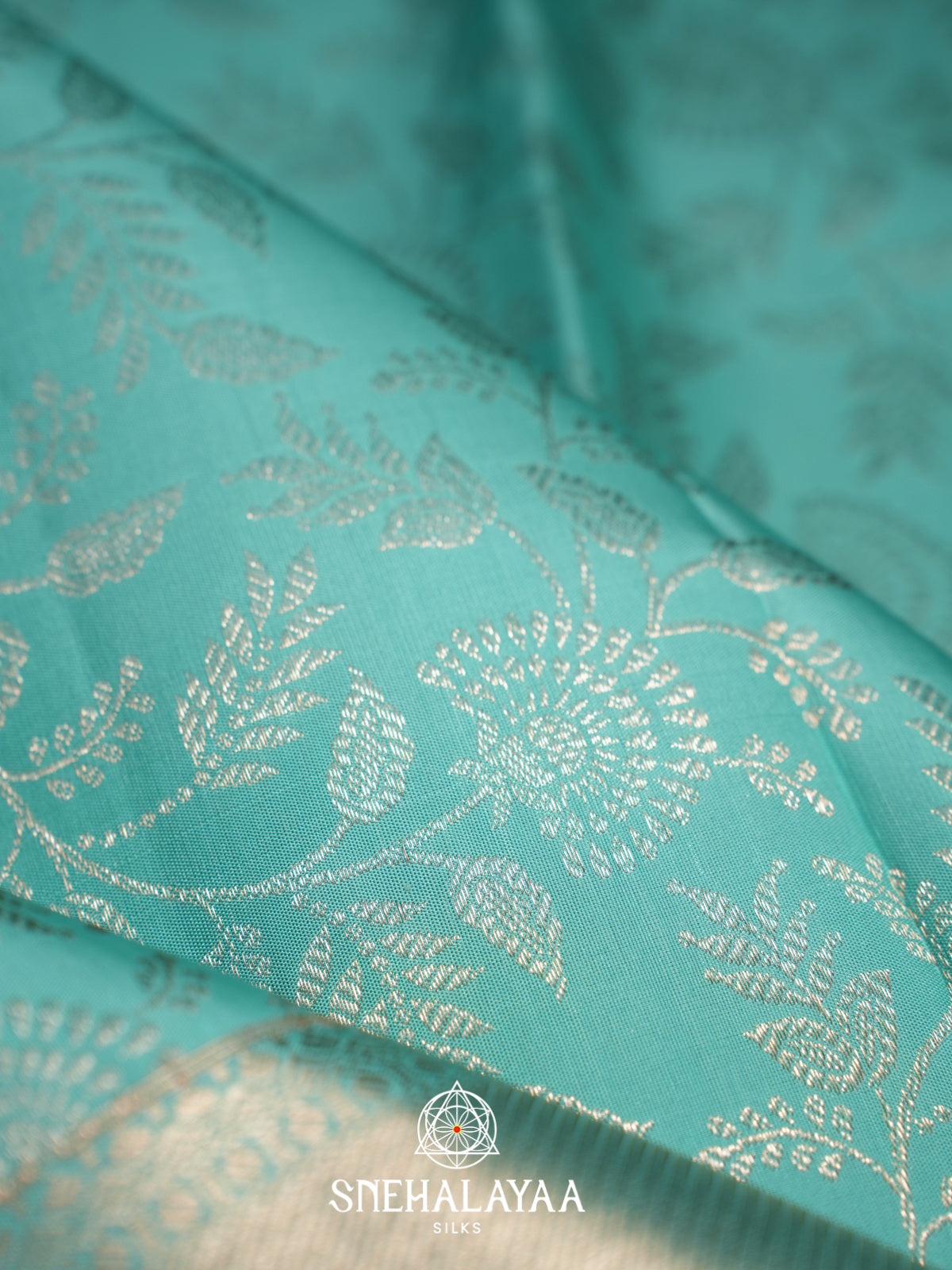 Mint Green Kanjivaram Silk Saree