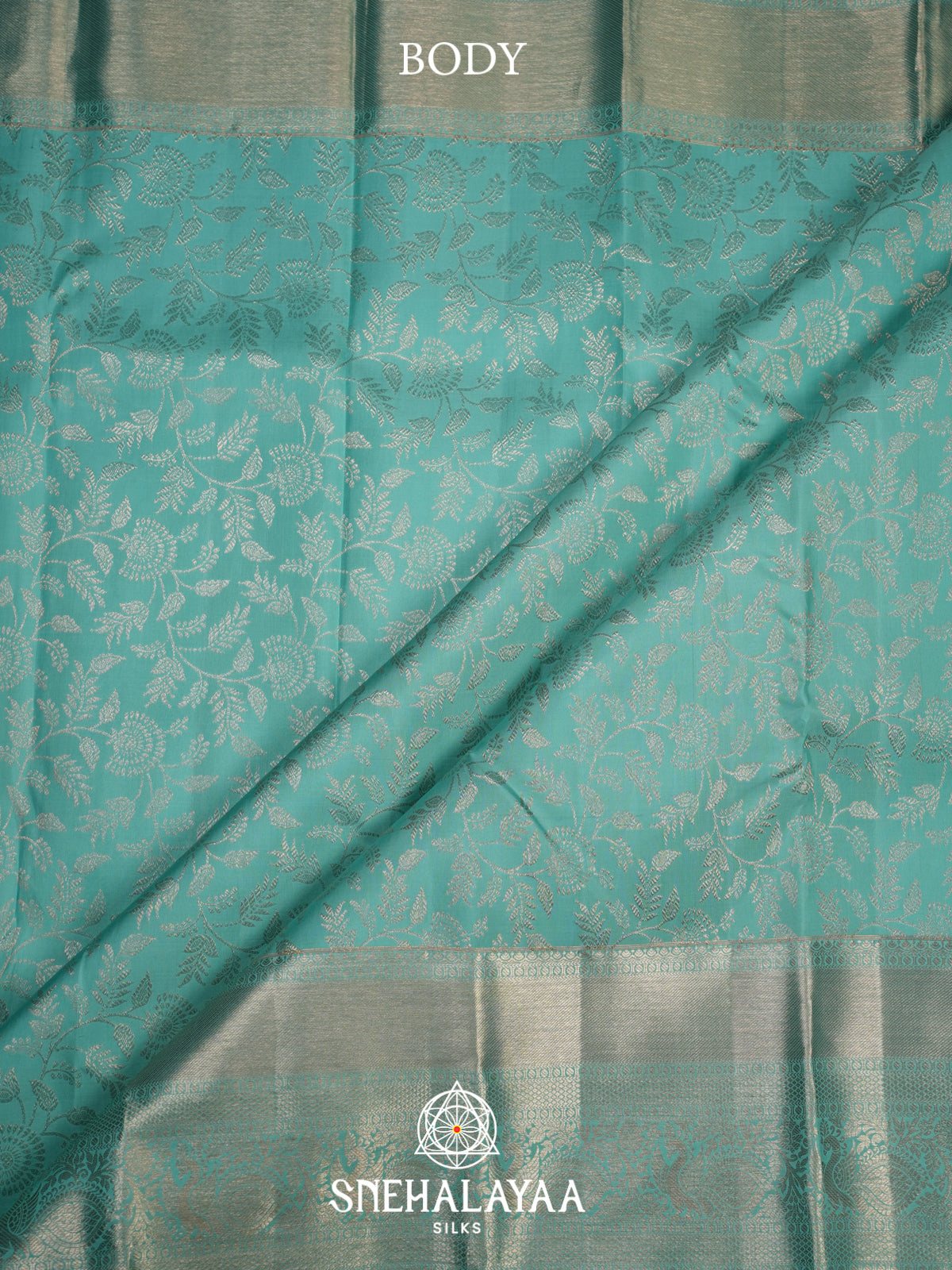 Mint Green Kanjivaram Silk Saree