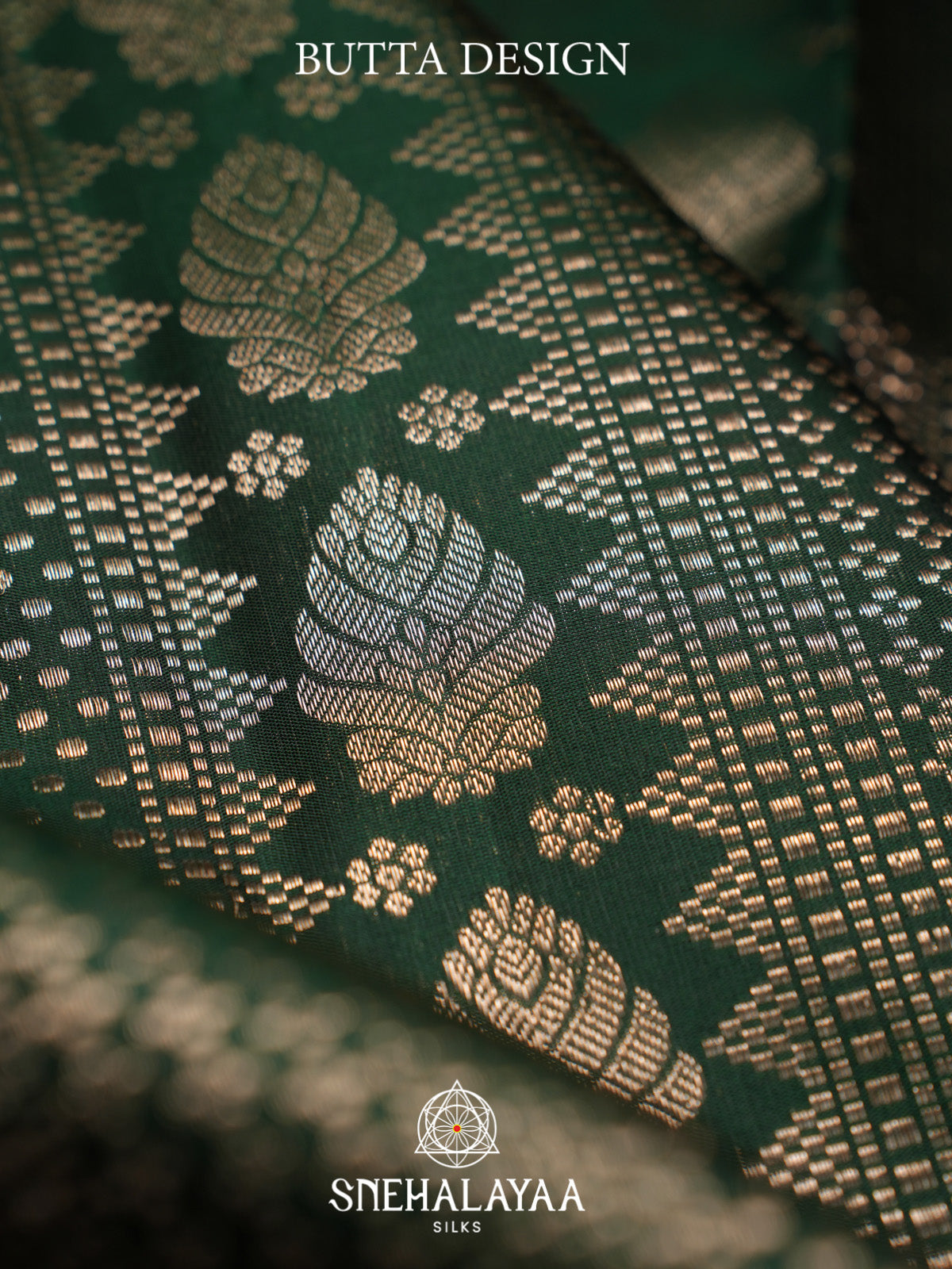 Forest Green Kanjivaram Silk Saree