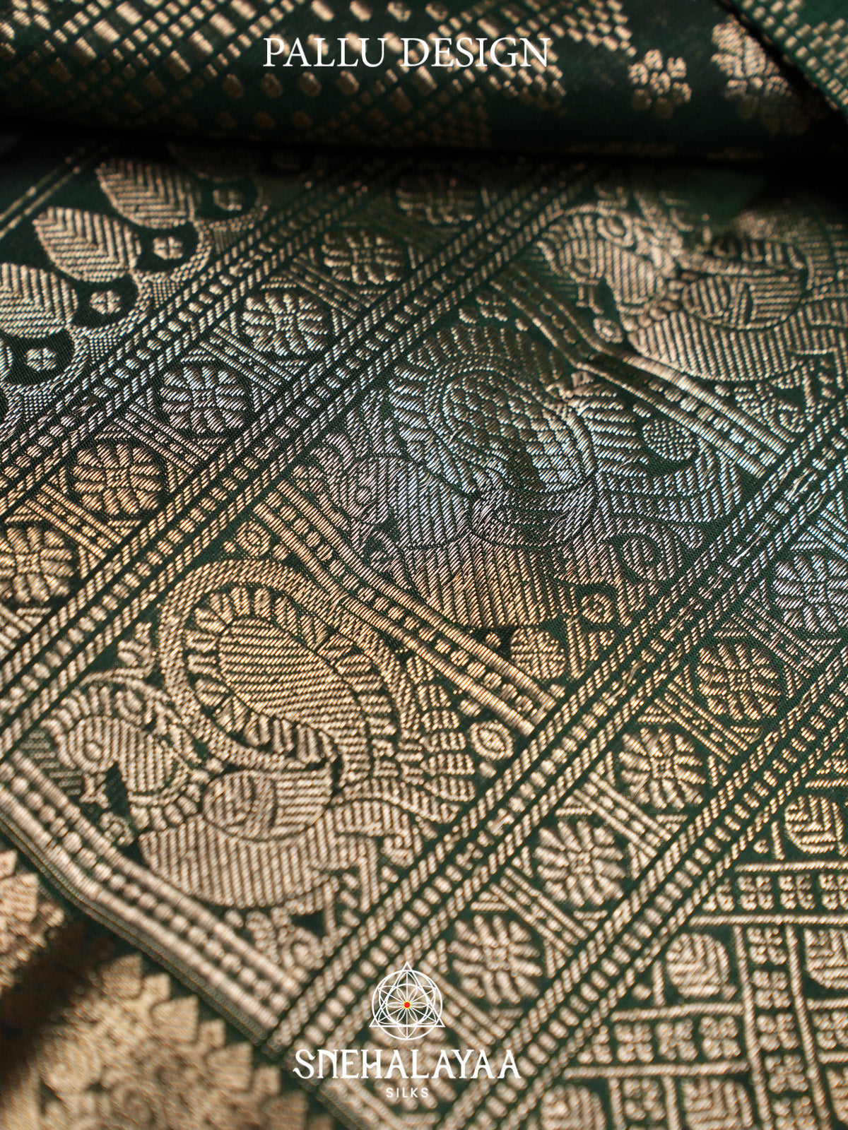 Forest Green Kanjivaram Silk Saree