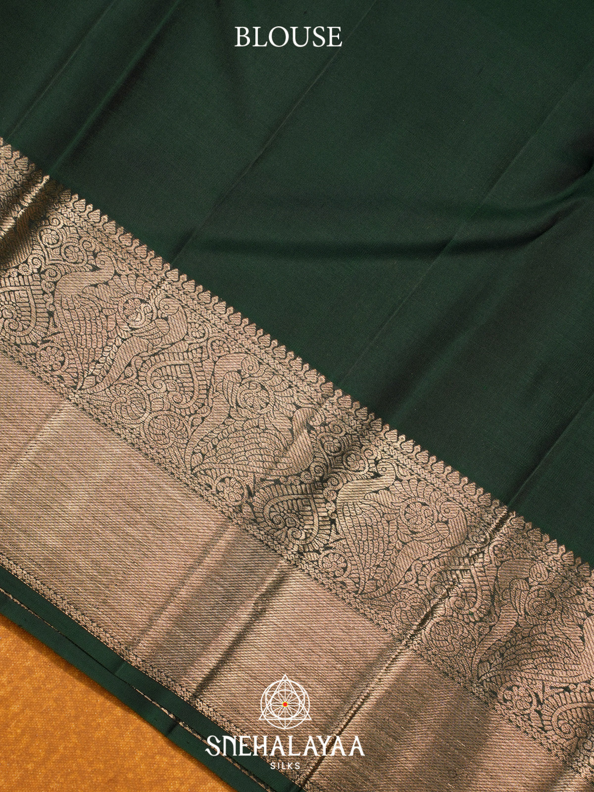 Forest Green Kanjivaram Silk Saree