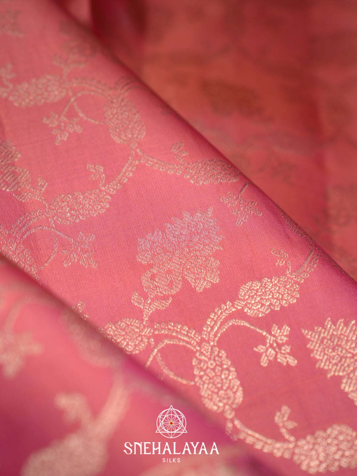 Pink Kanjivaram Silk Saree